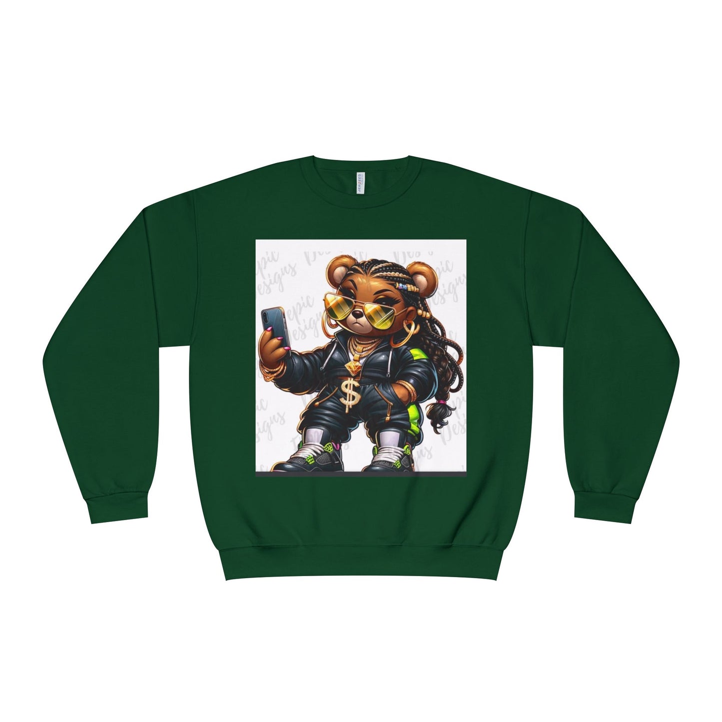 Street Style Bear Crewneck Sweatshirt - Unisex Urban Fashion