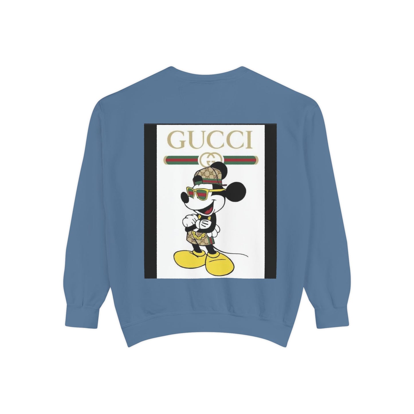 Mickey Mouse Gucci Streetwear Sweatshirt - Unisex Garment-Dyed