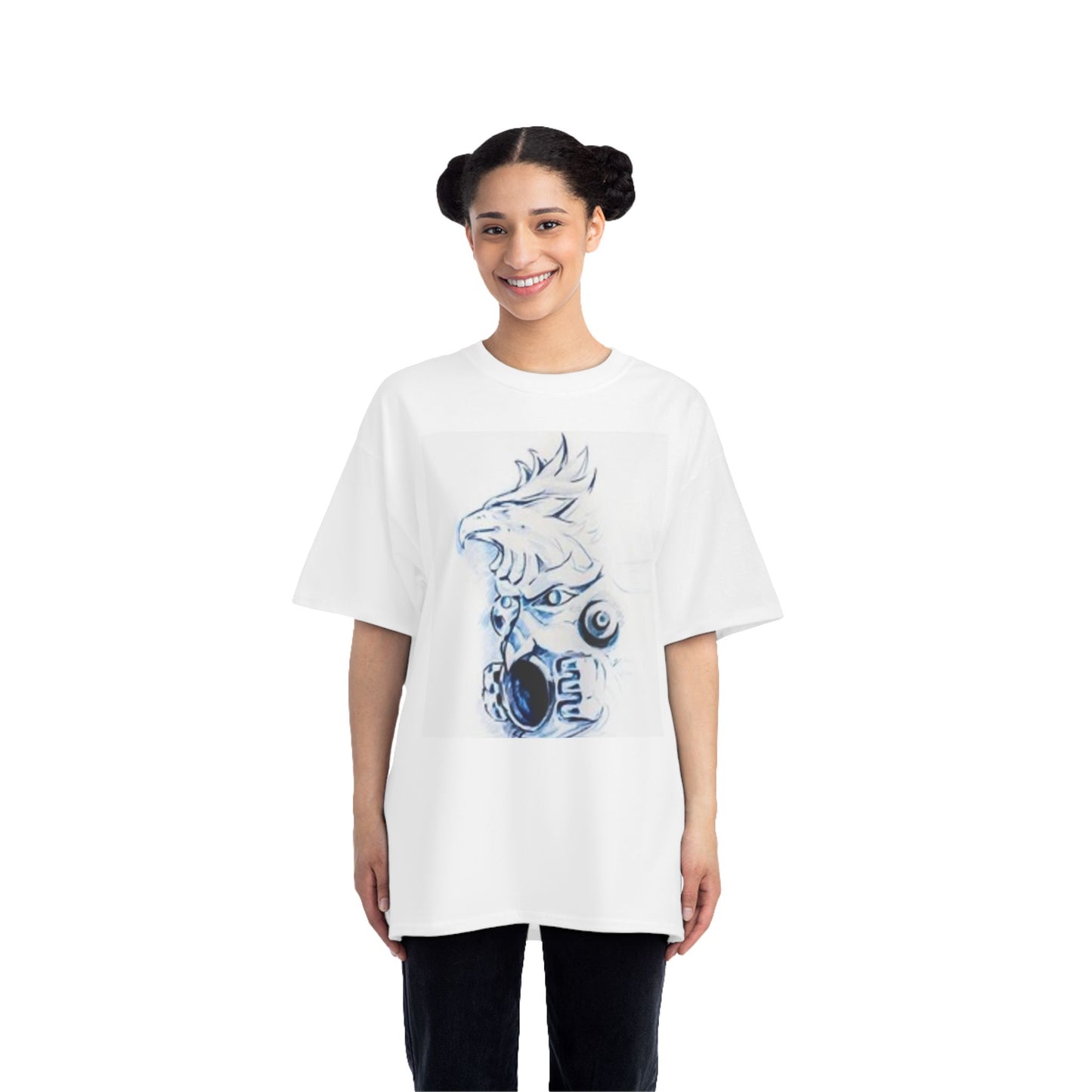 Unique Graphic Tee Featuring Bold Character Design for Art Lovers