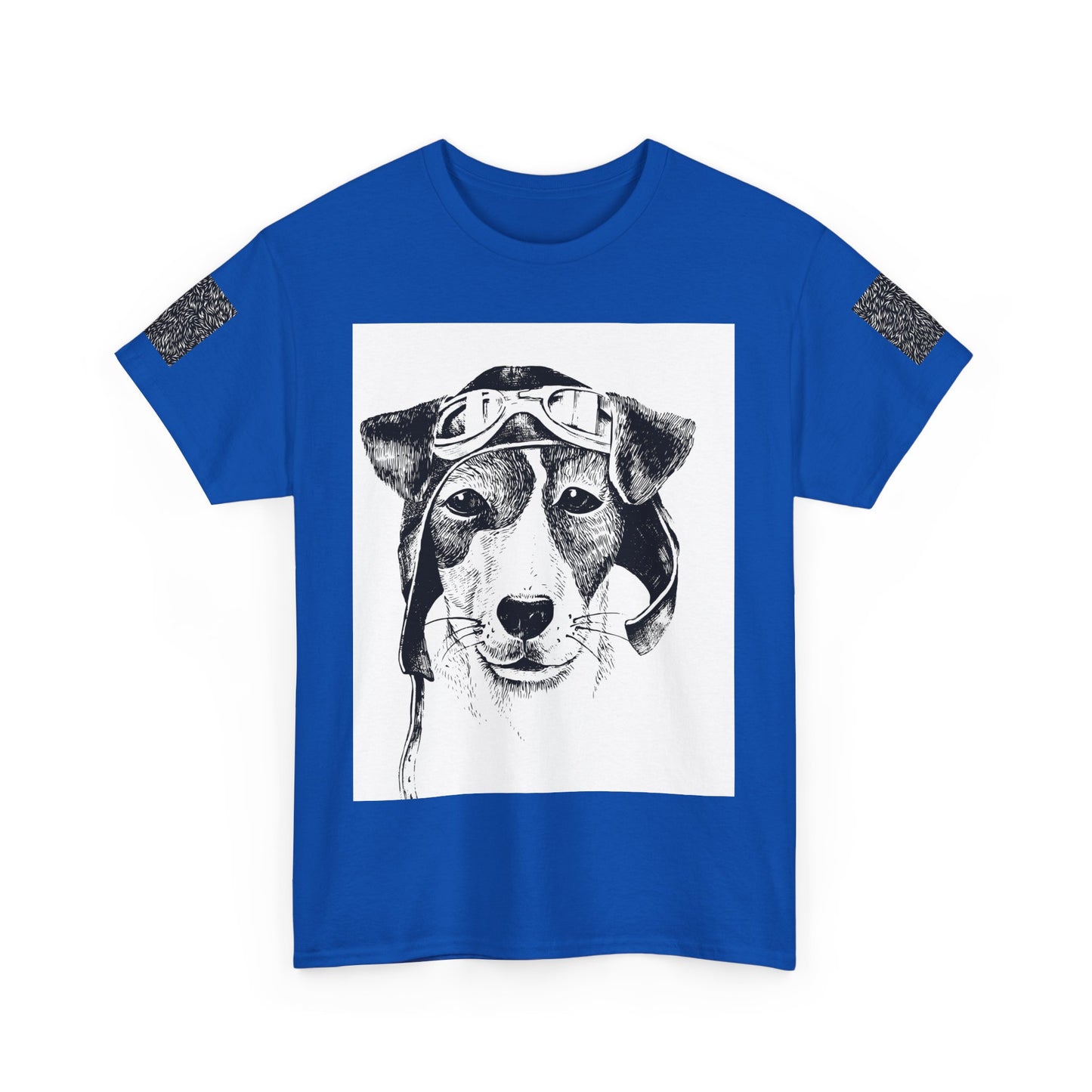 Vintage Aviator Dog Unisex Heavy Cotton Tee