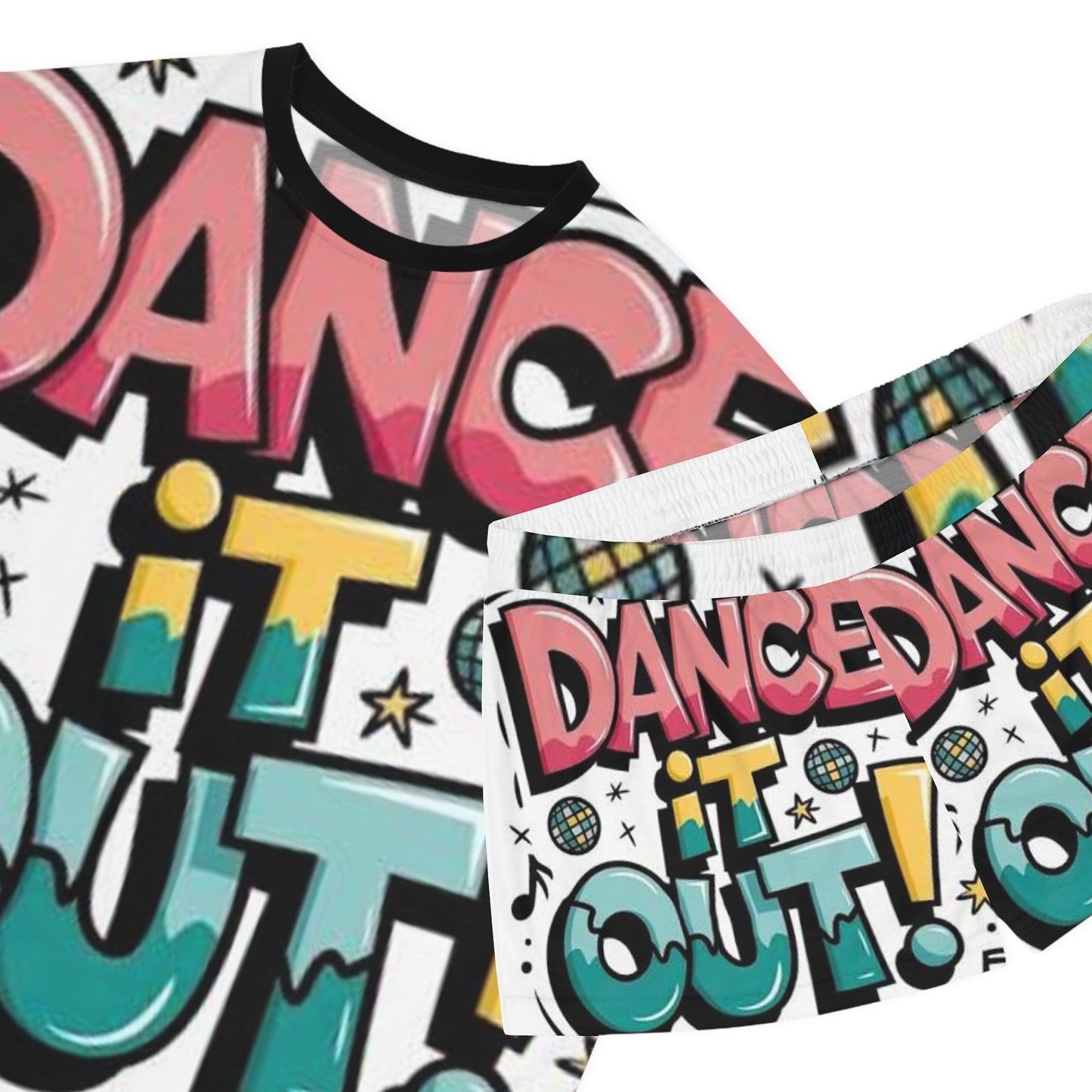 Dance It Out! Women's Short Pajama Set – Fun & Relaxed Sleepwear for Dance Lovers