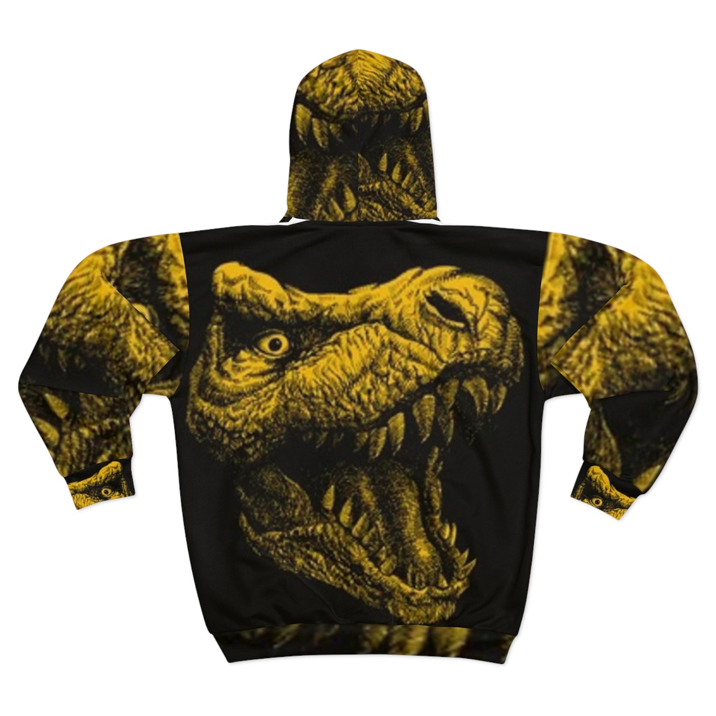 Unisex Zip Hoodie - Fierce Dragon Design for Bold Adventurers
