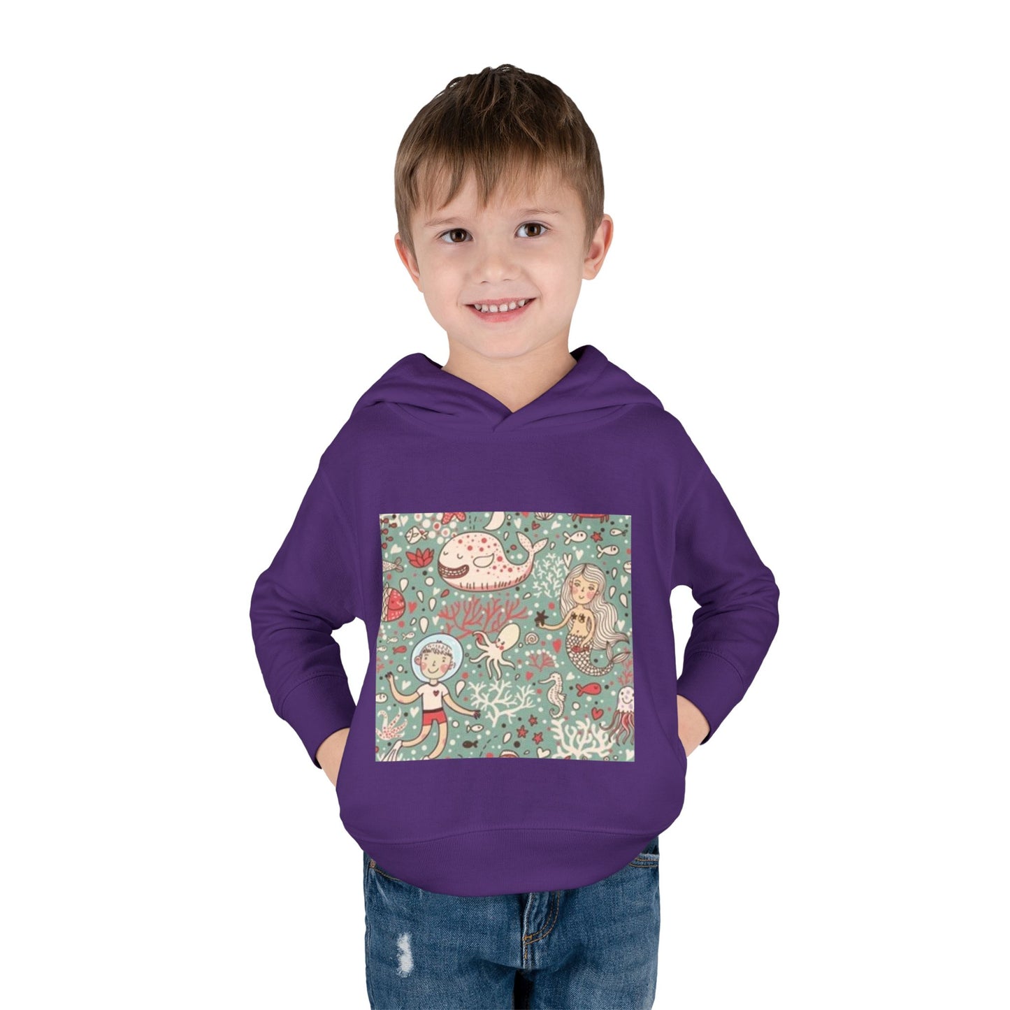Whimsical Ocean Adventure Toddler Hoodie