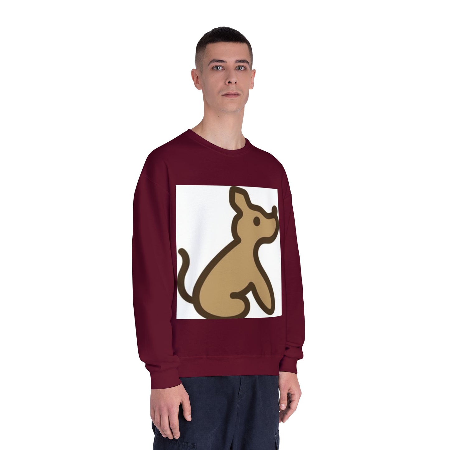 Cute Dog Illustration Unisex Crewneck Sweatshirt - Cozy Pet Lover Gift