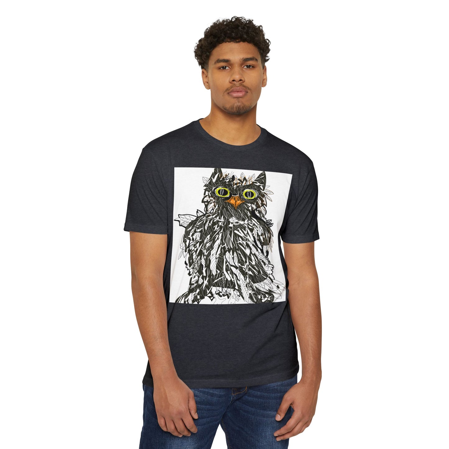 Whimsical Cat Graphic Unisex T-Shirt - Fun & Artsy Apparel