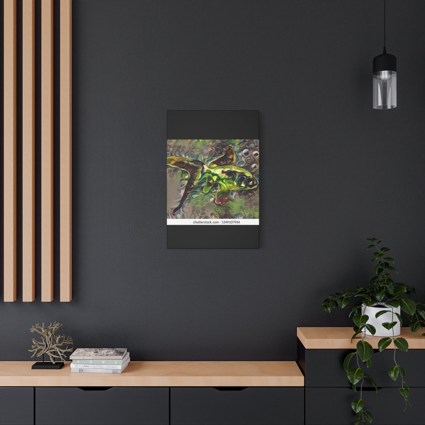 Abstract Nature Canvas Art - Stretched Matte Wall Decor