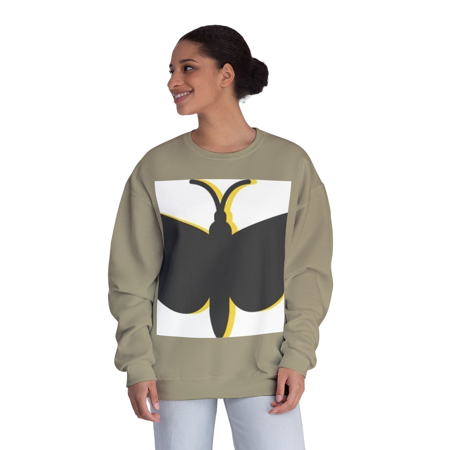 Butterfly Emblem Unisex Sweatshirt - Cozy Style for Nature Lovers