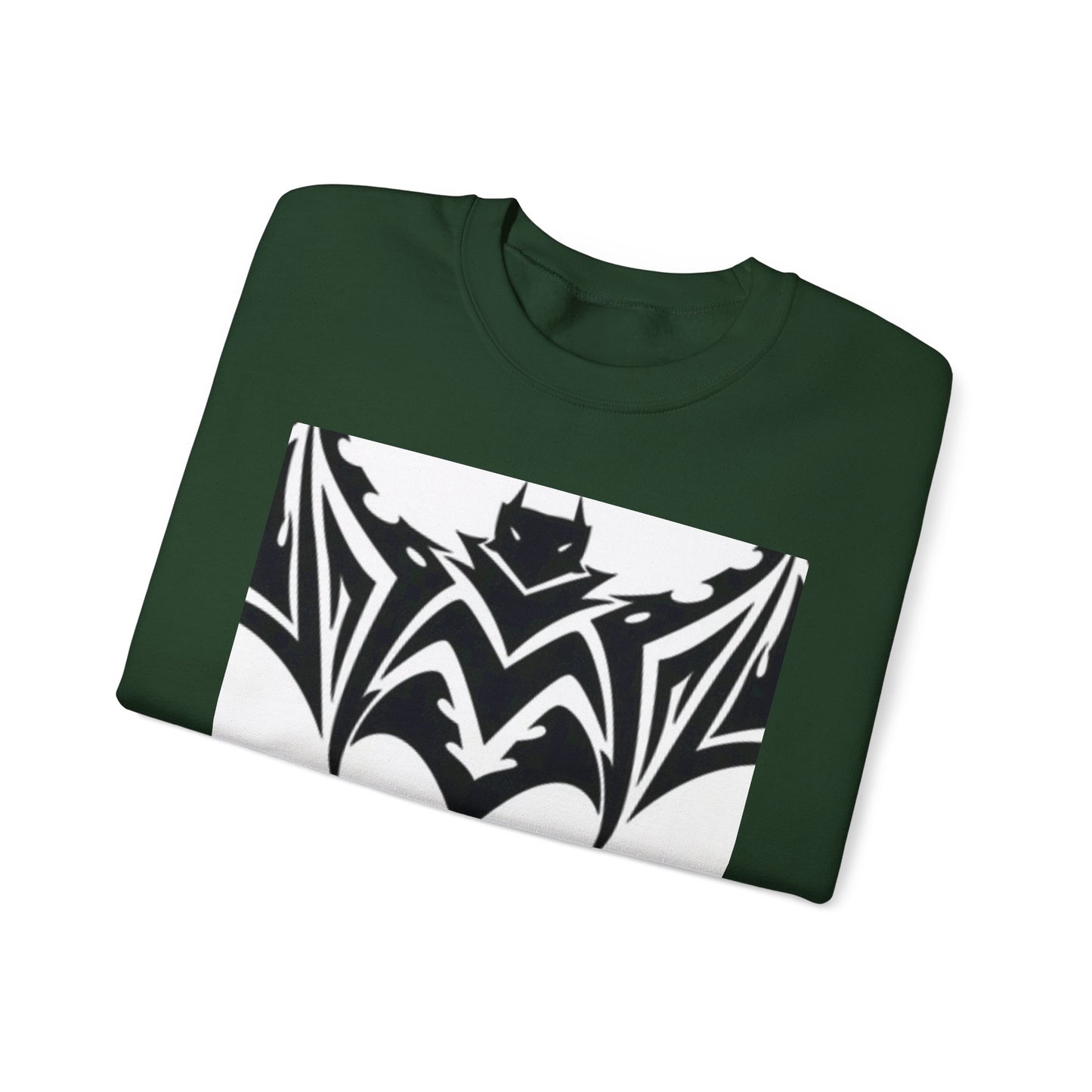 Gothic Bat Sweatshirt - Unisex Crewneck for Halloween & Casual Wear