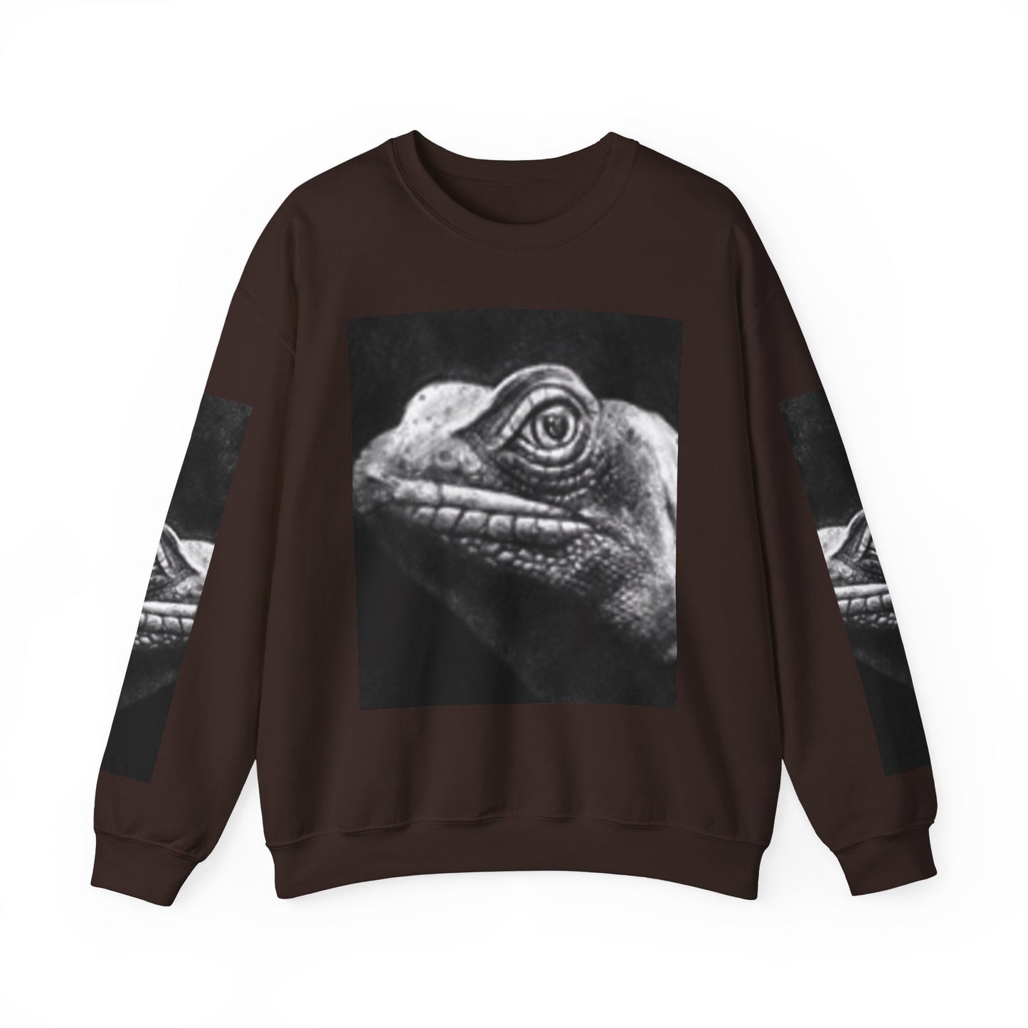 Unique Unisex Crewneck Sweatshirt with Bold Lizard Design