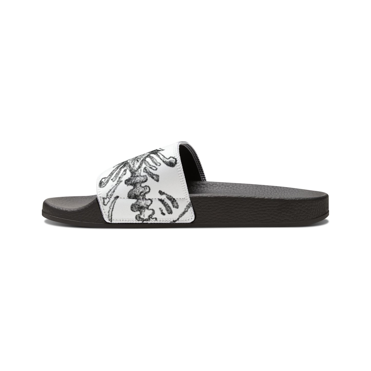 Artistic Men’s Removable-Strap Sandals with Butterfly Design