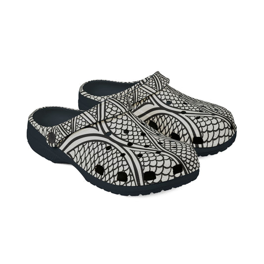 Stylish EVA Foam Rubber Shoes with Fish Scale Design
