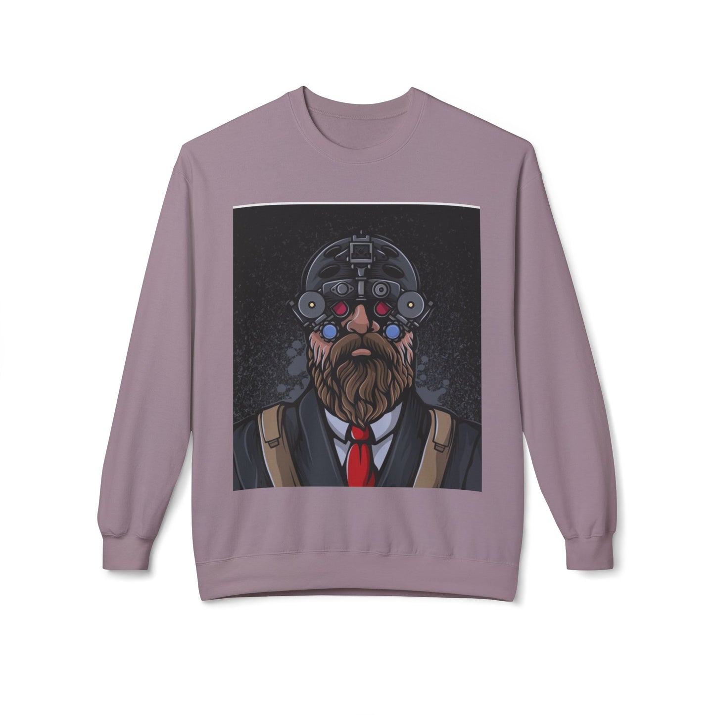 Bearded Tech Enthusiast Crewneck Sweatshirt
