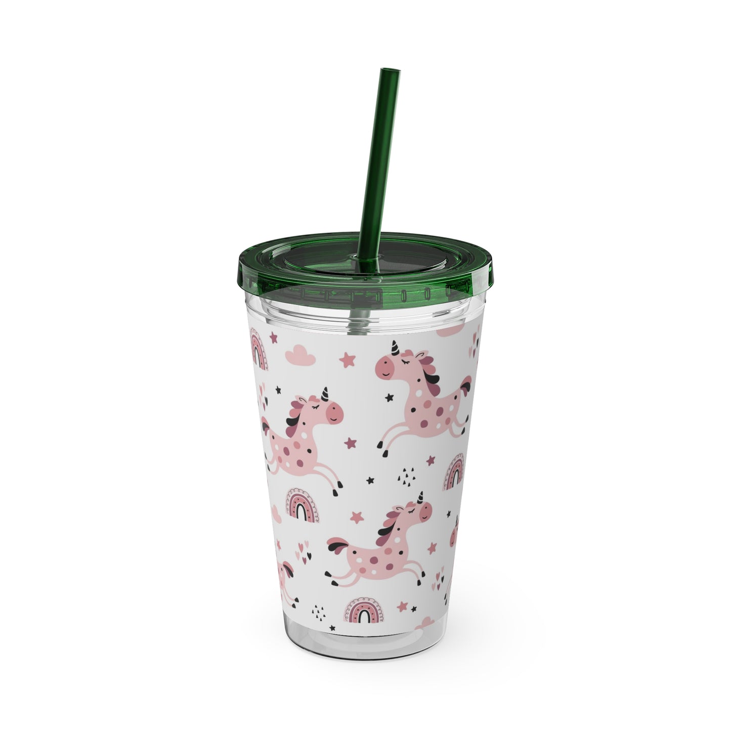 Sunsplash Unicorn Tumbler – 16oz Drinkware with Straw, Perfect for Kids & Unicorn Lovers