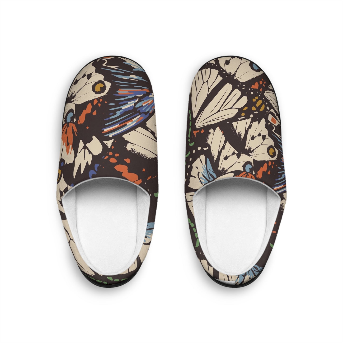 Butterfly Print Men's Indoor Slippers | Cozy Home Footwear