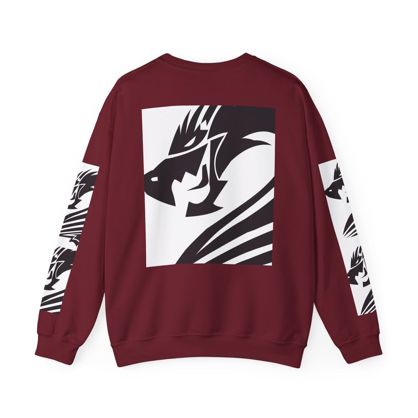 Dragon Graphic Unisex Heavy Blend Sweatshirt - Cozy and Stylish for Fantasy Enthusiasts