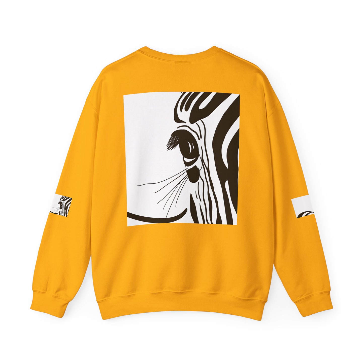 Artistically Designed Zebra Crewneck Sweatshirt - Perfect for Nature Lovers