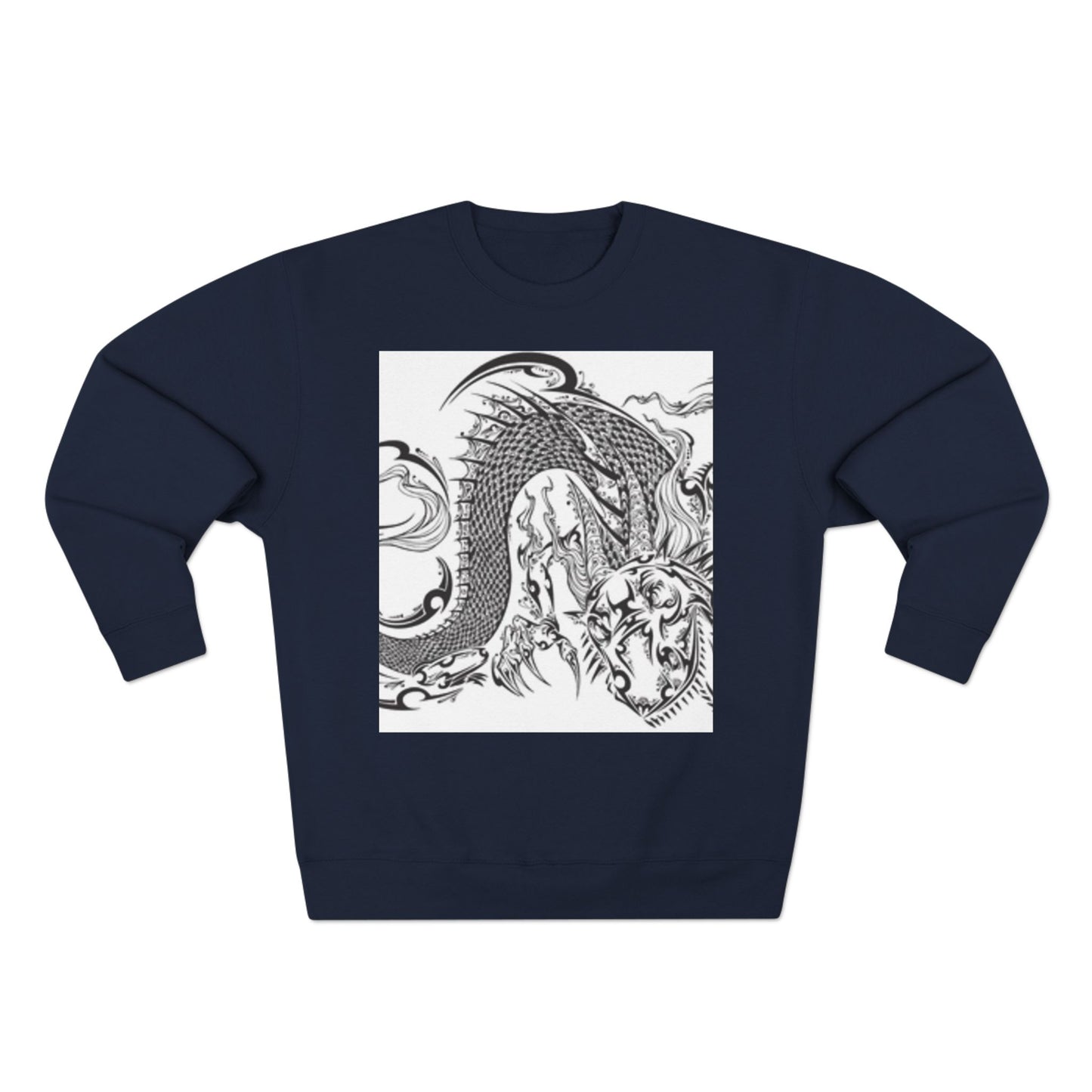 Dragon Art Unisex Crewneck Sweatshirt - Bold Tattoo Design