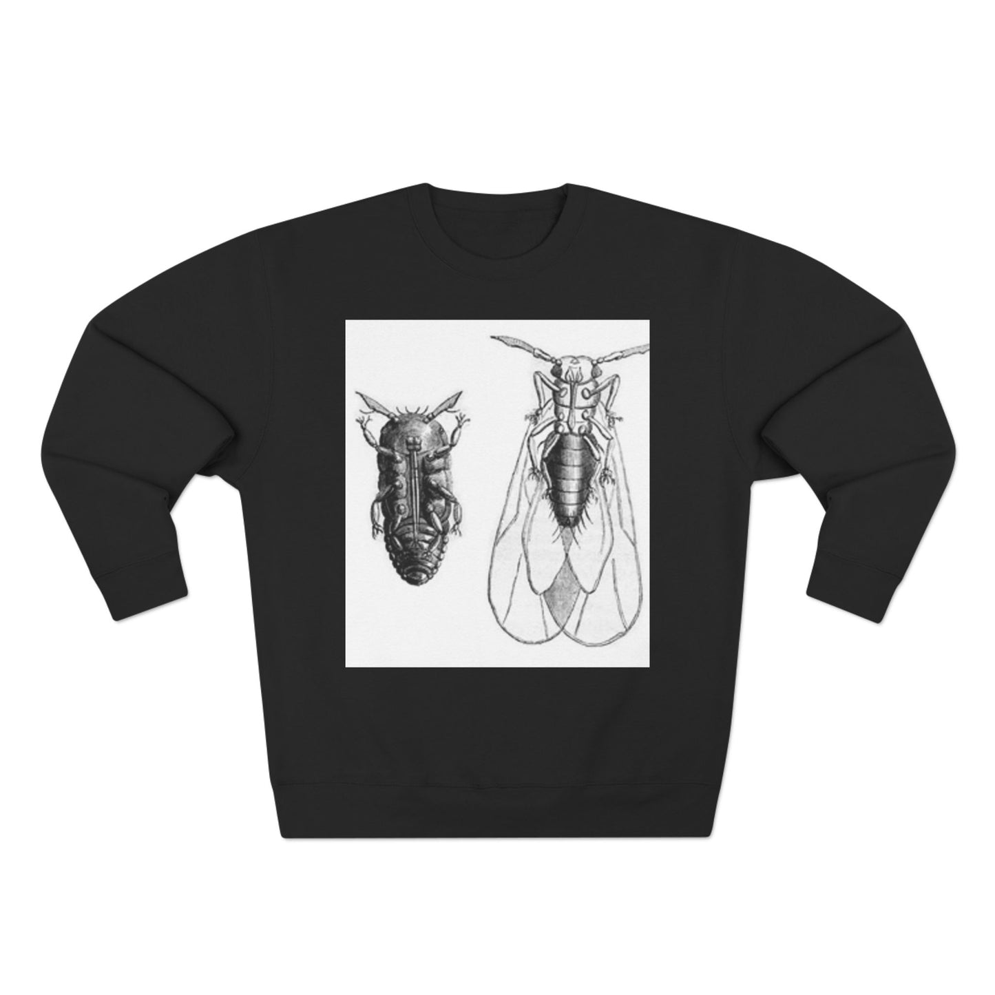 Unisex Insect Art Crewneck Sweatshirt - Nature Lovers Gift