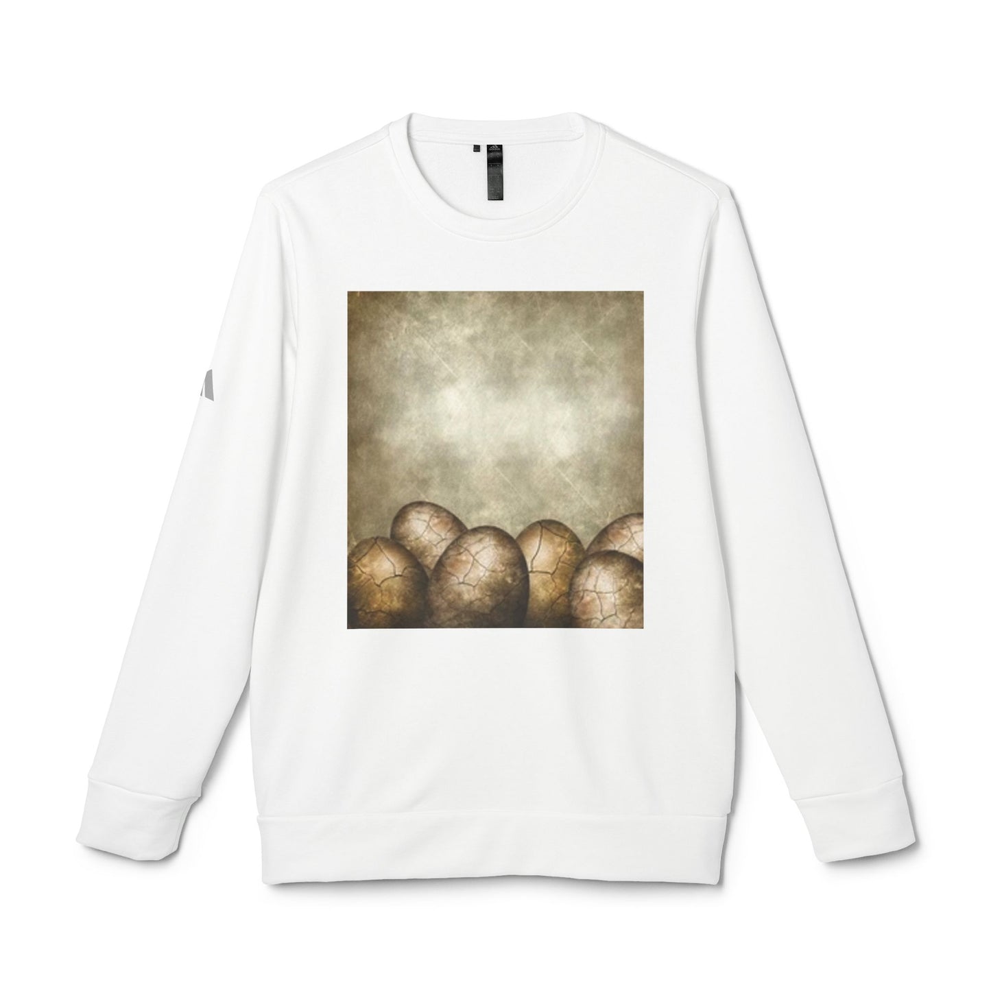 Cozy Artistic Egg Design Unisex Fleece Crewneck Sweatshirt