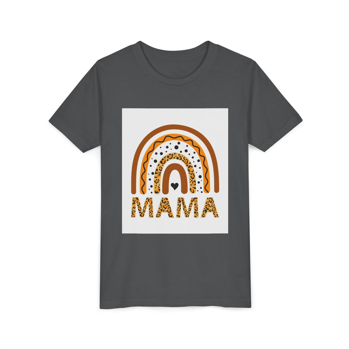 Mama Rainbow Youth Tee - Trendy Short Sleeve T-Shirt for Kids