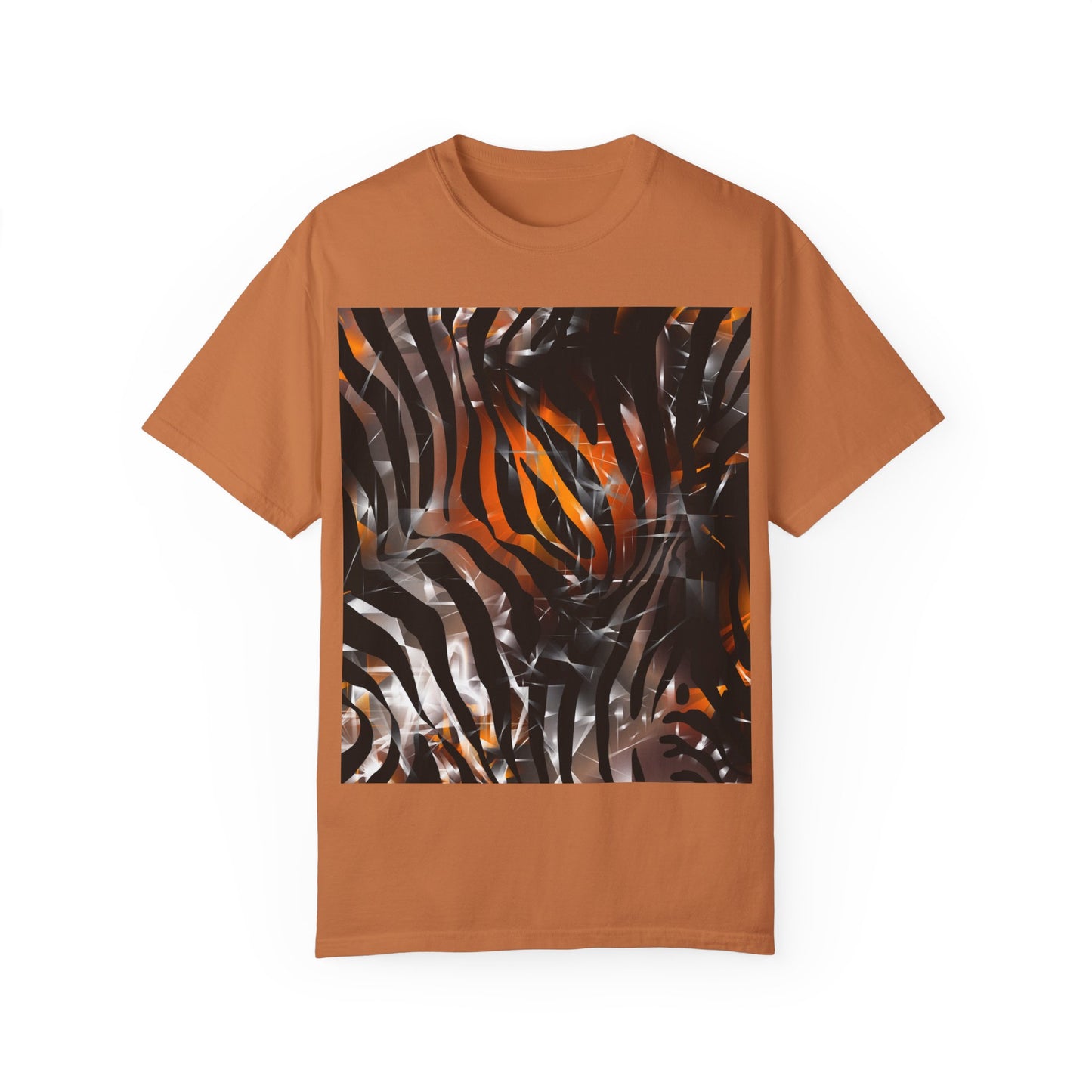 Vibrant Jungle Print Unisex Garment-Dyed T-Shirt
