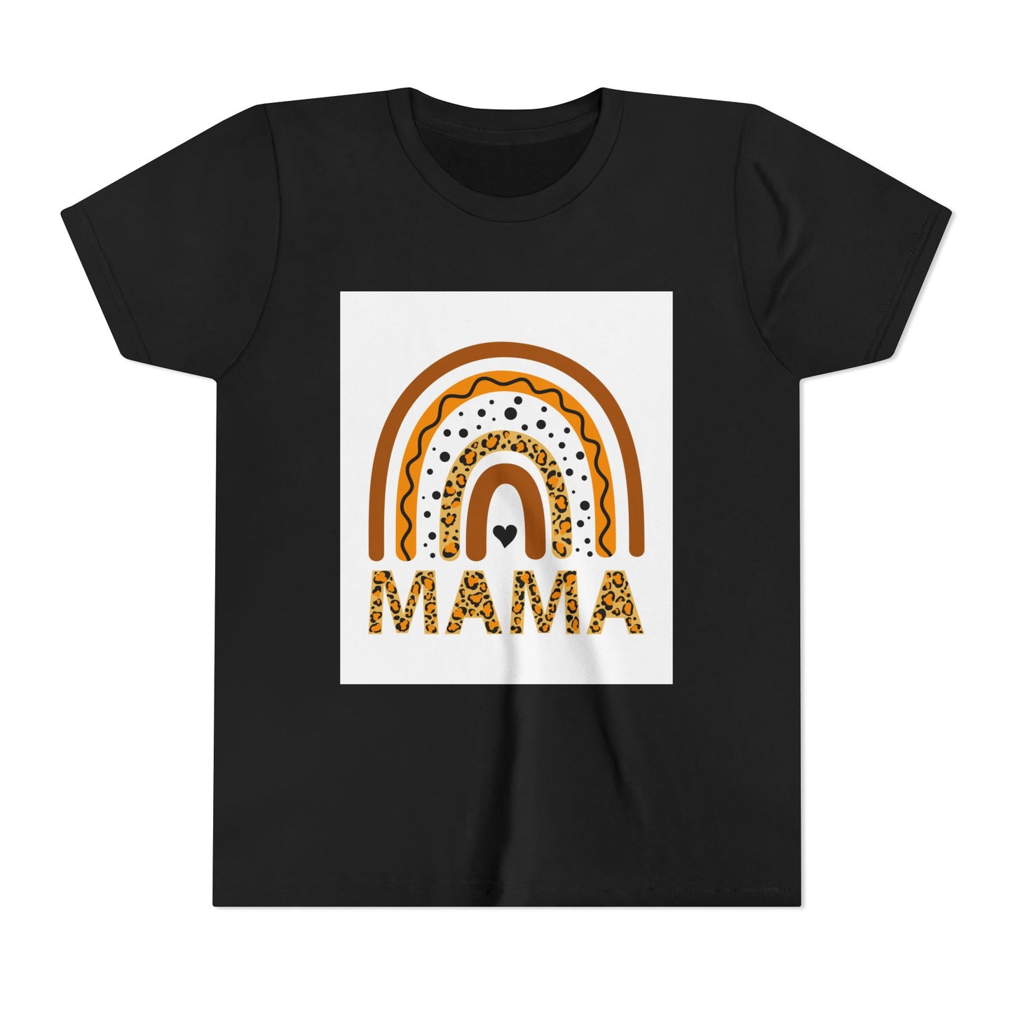 Mama Rainbow Youth Tee - Trendy Short Sleeve T-Shirt for Kids
