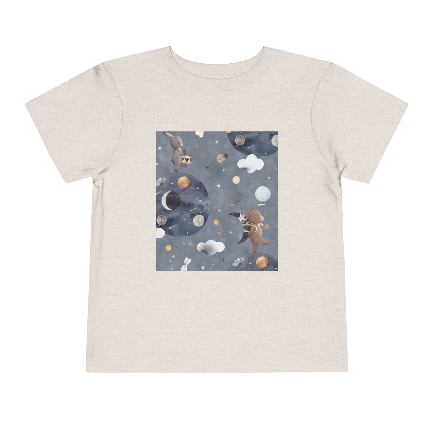 Cosmic Adventure Toddler Tee - Fun Space-Themed Short Sleeve Shirt for Kids