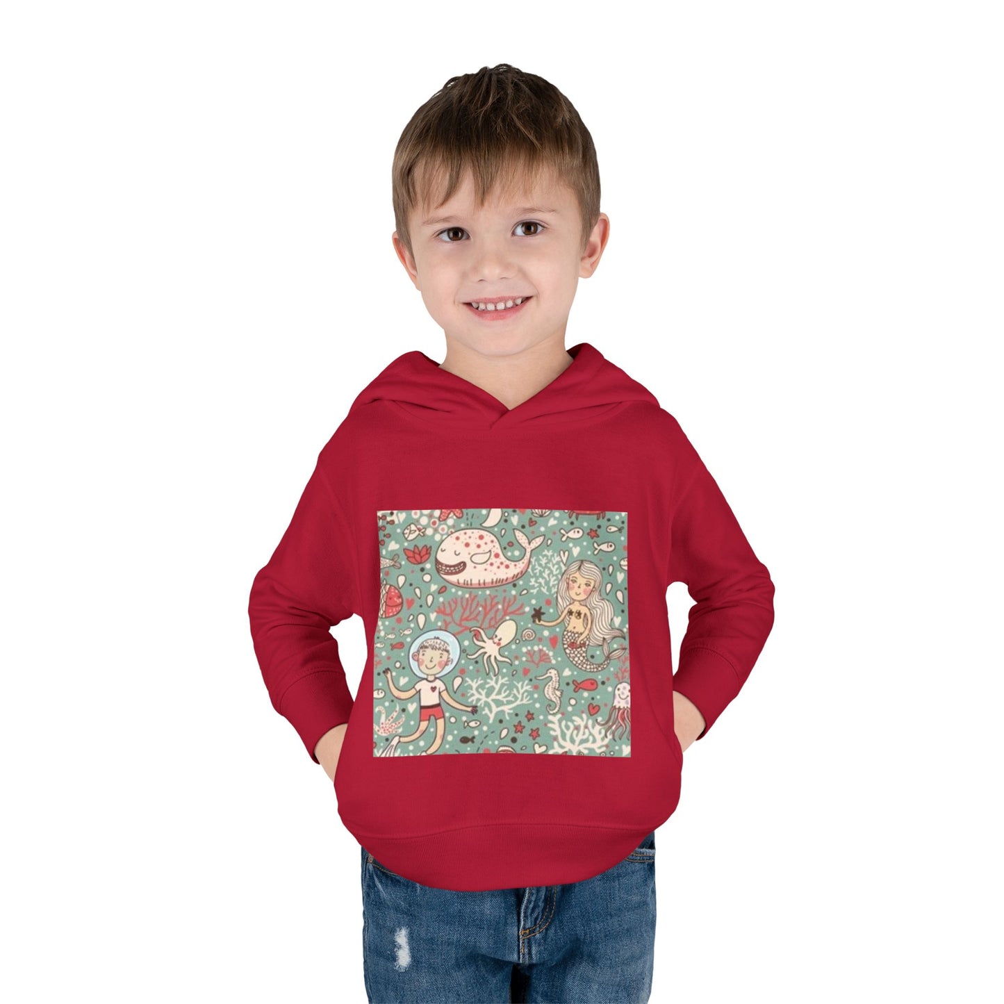 Whimsical Ocean Adventure Toddler Hoodie