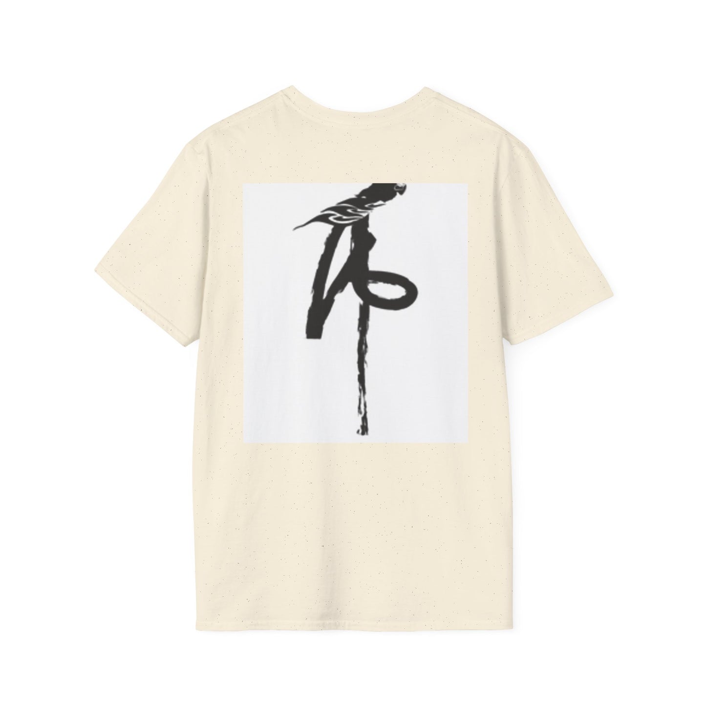 Unisex Softstyle T-Shirt - Black Bird Design for Nature Lovers