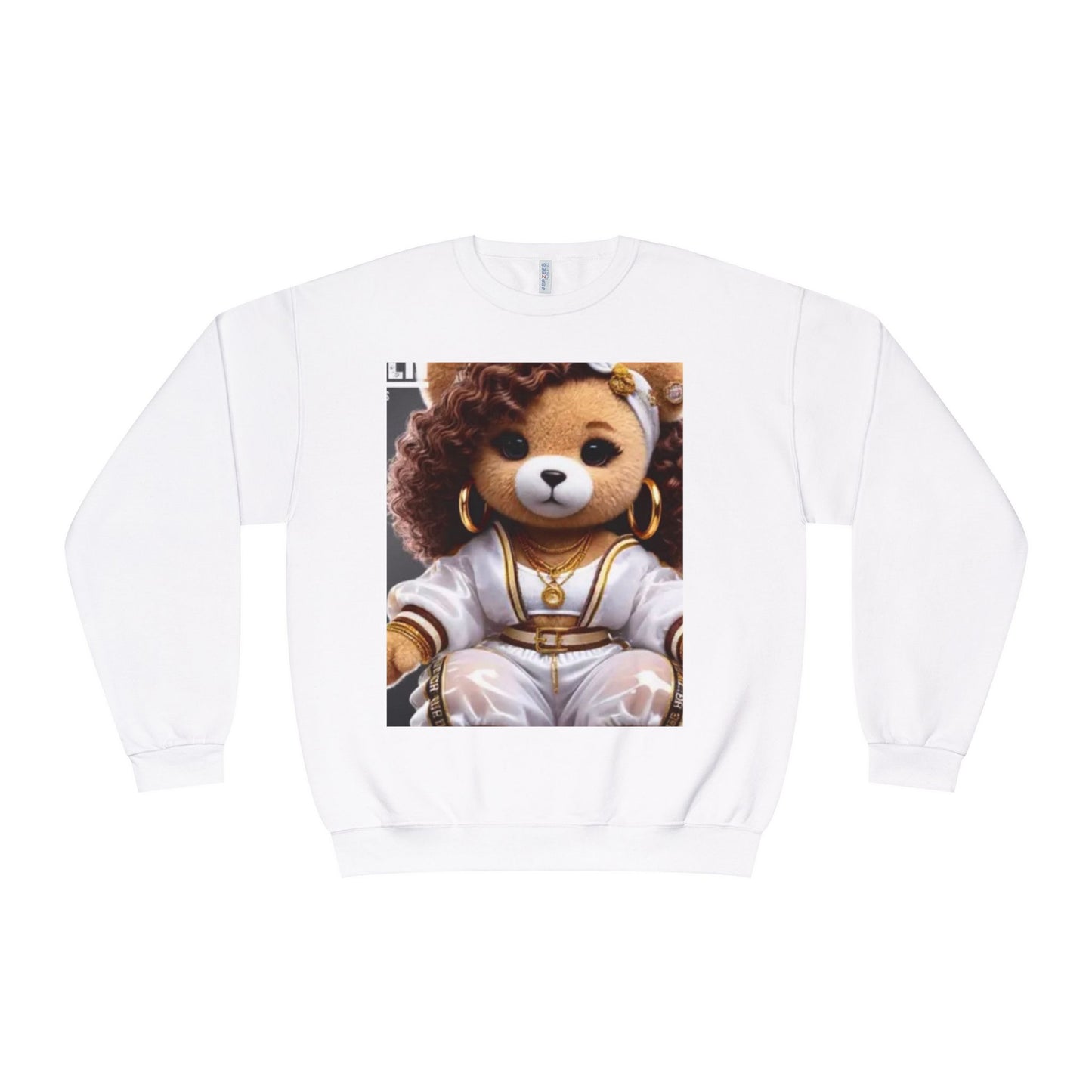 Stylish Bear Graphic Crewneck Sweatshirt - Cozy Fashion for Animal Lovers