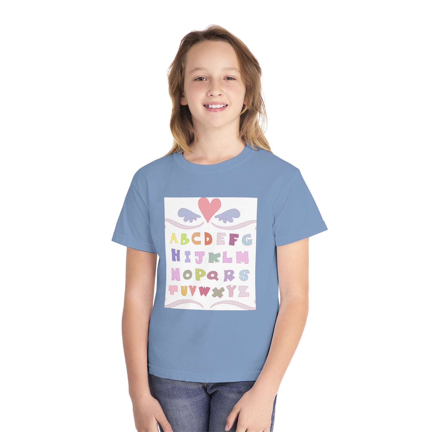 Youth Alphabet Love Tee - Fun & Playful Kids Shirt