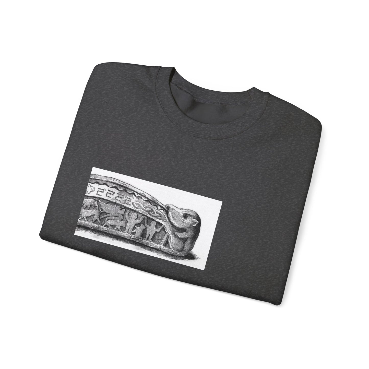 Artistic Unisex Heavy Blend™ Crewneck Sweatshirt - Vintage-Inspired Graphic Design