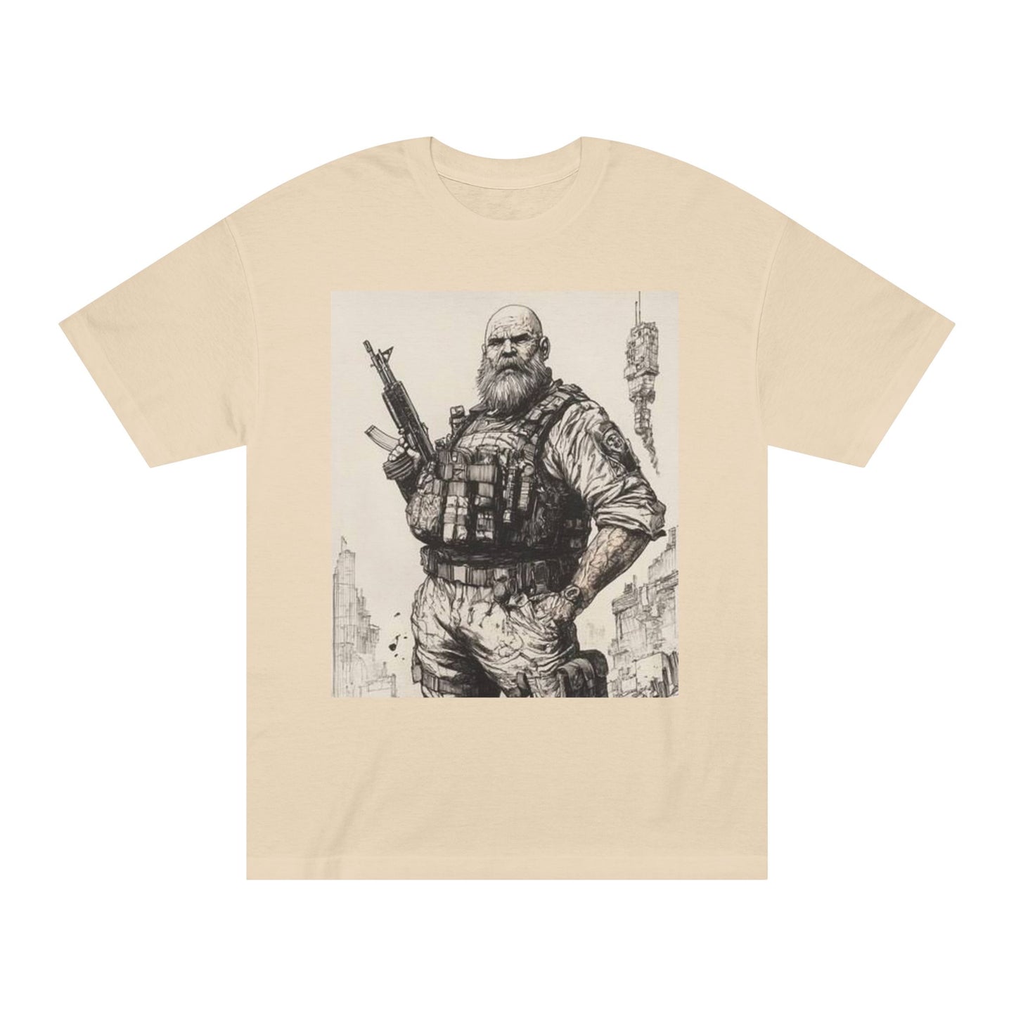 Rugged Hero Graphic Tee for Adventure Enthusiasts