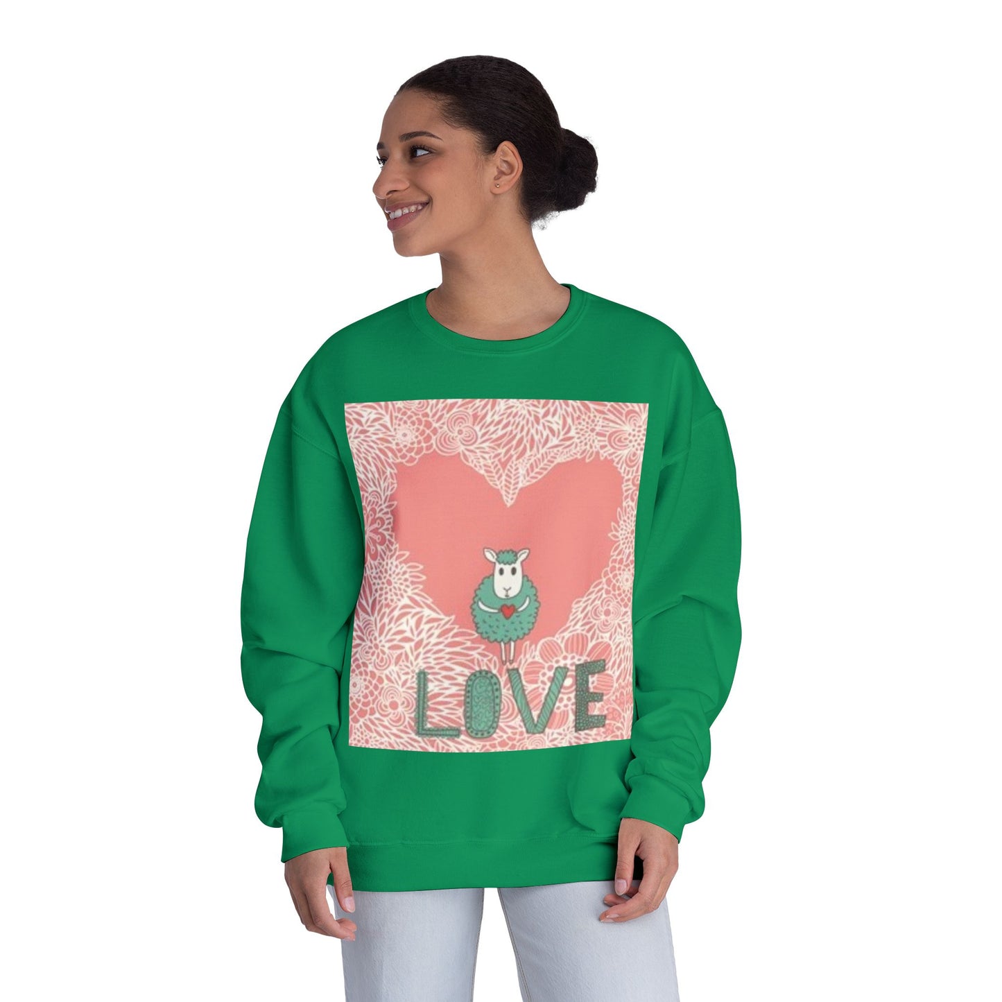 Love-Themed Unisex NuBlend® Crewneck Sweatshirt