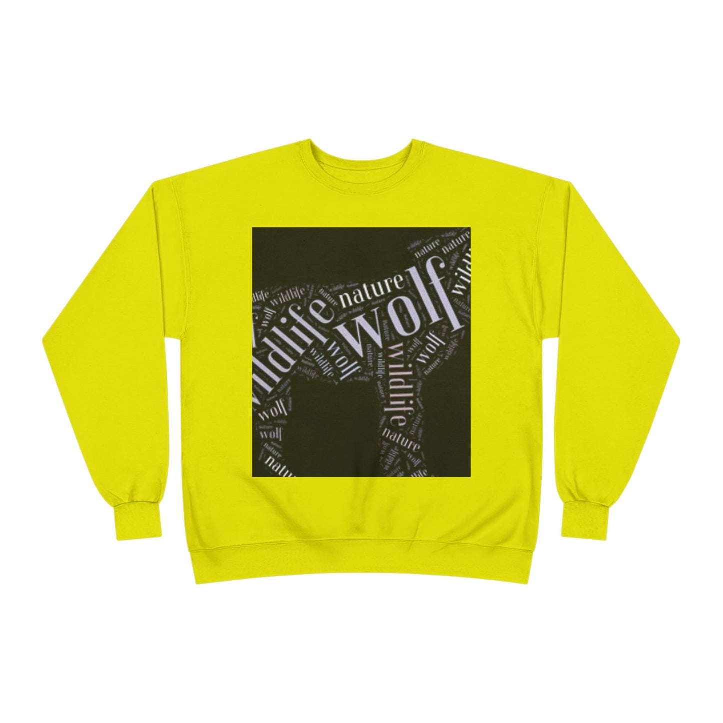 Unisex Eco-Friendly Wolf Graphic Crewneck Sweatshirt - Nature Lover Gift