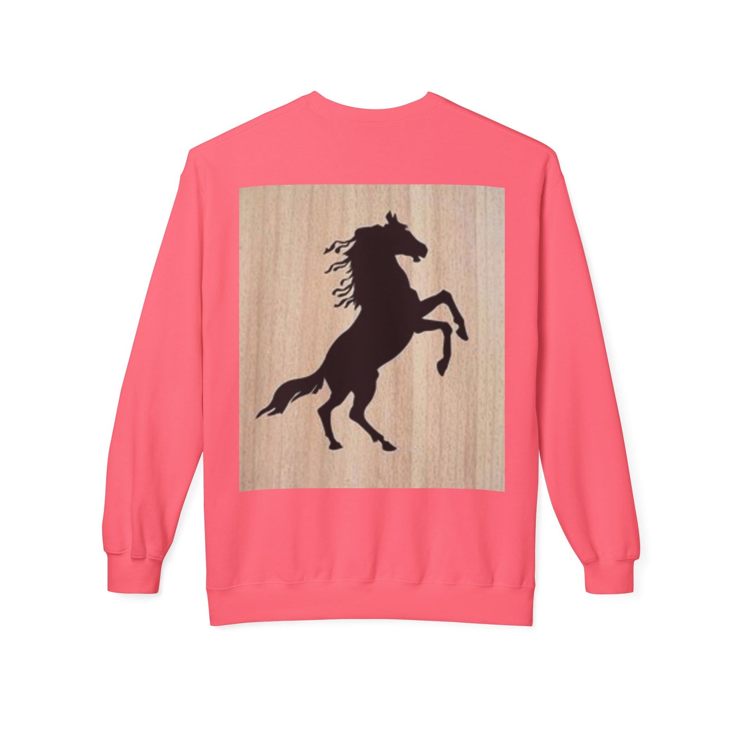 Equestrian Silhouette Fleece Sweatshirt - Perfect for Horse Lovers