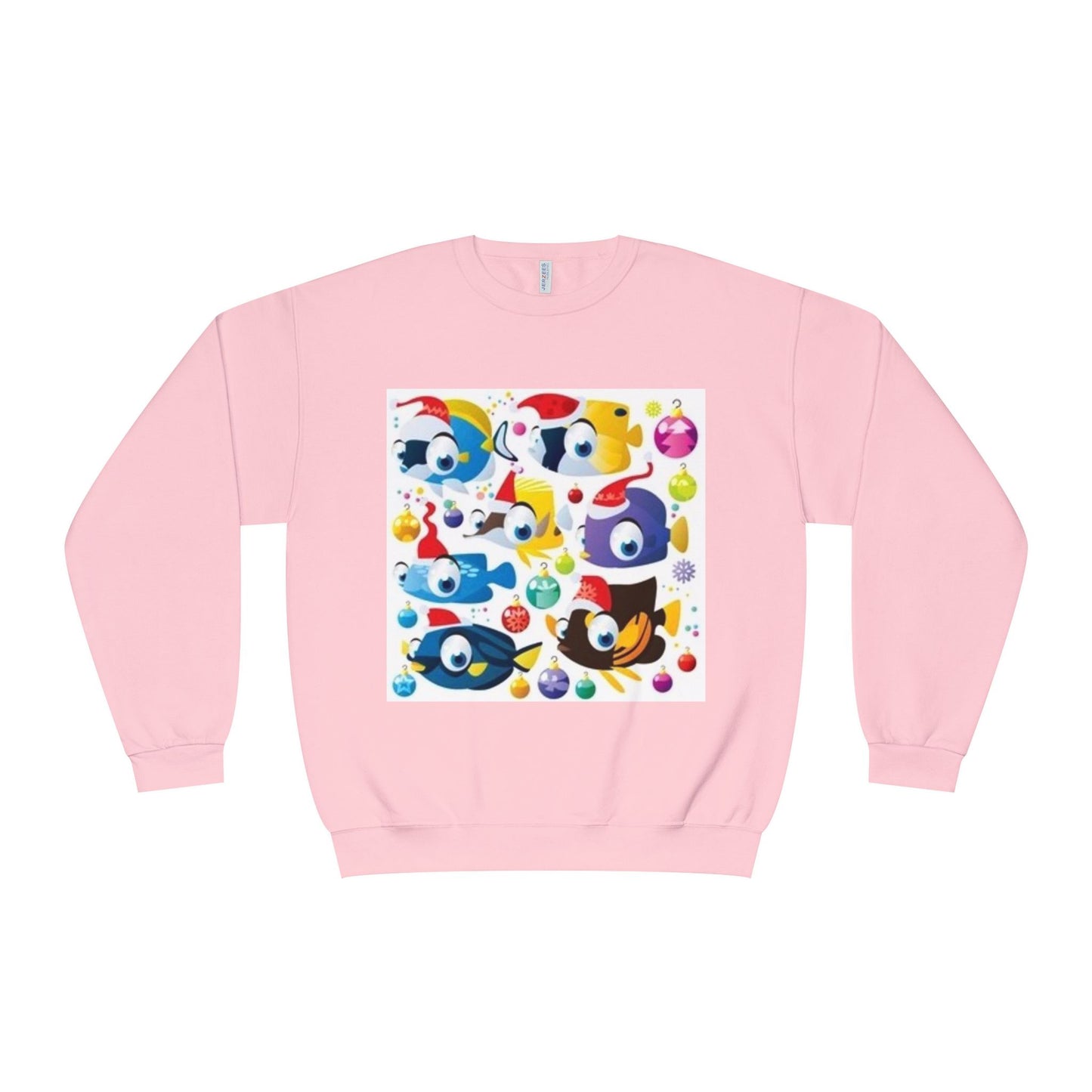 Whimsical Colorful Crewneck Sweatshirt – Fun Cartoon Design