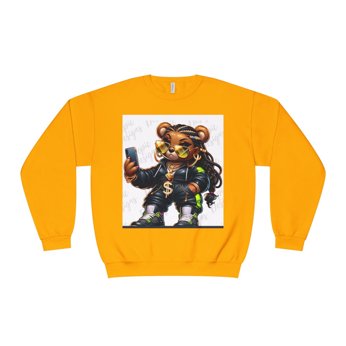Street Style Bear Crewneck Sweatshirt - Unisex Urban Fashion