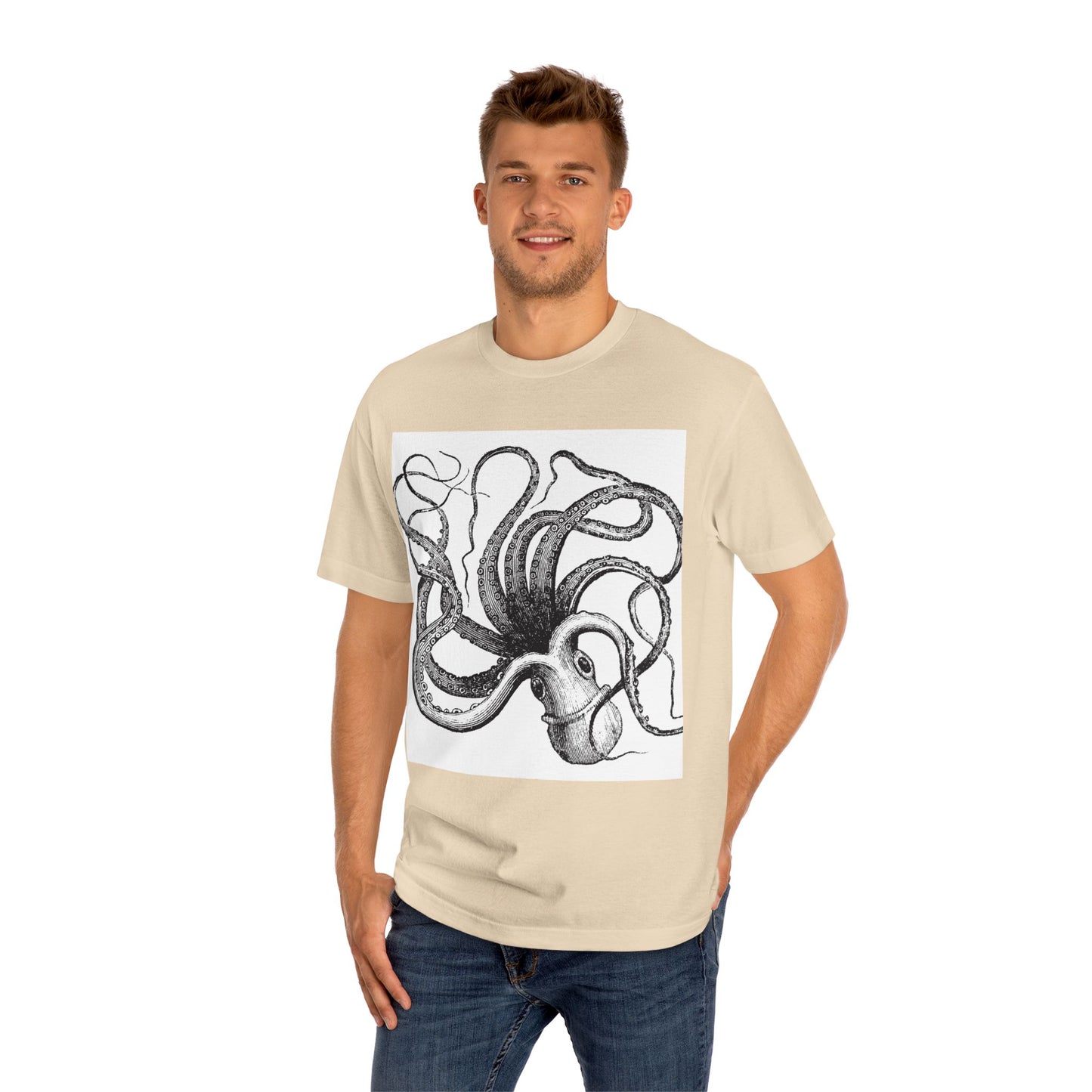 Octopus Graphic Unisex Classic Tee - Nautical Vibe Perfect for Ocean Lovers