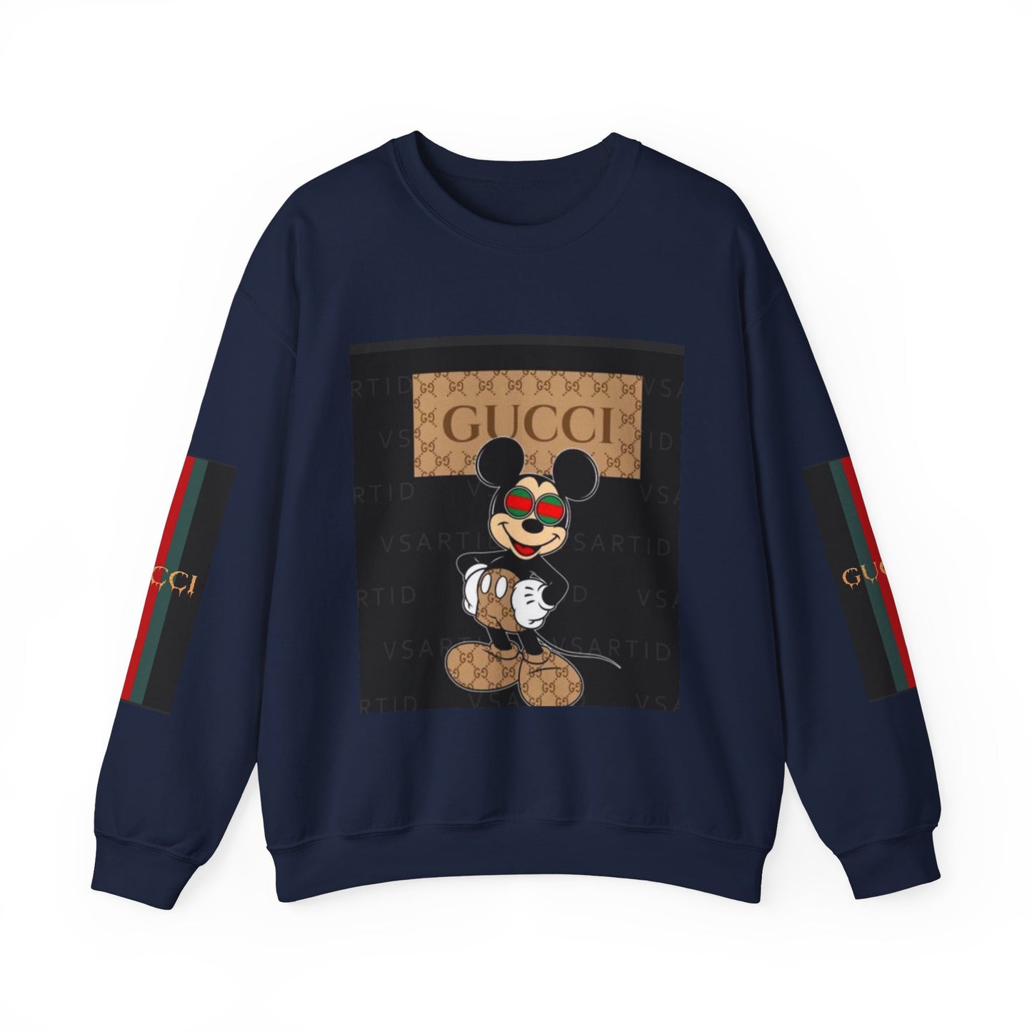 Gucci-Inspired Mickey Mouse Unisex Heavy Blend™ Crewneck Sweatshirt