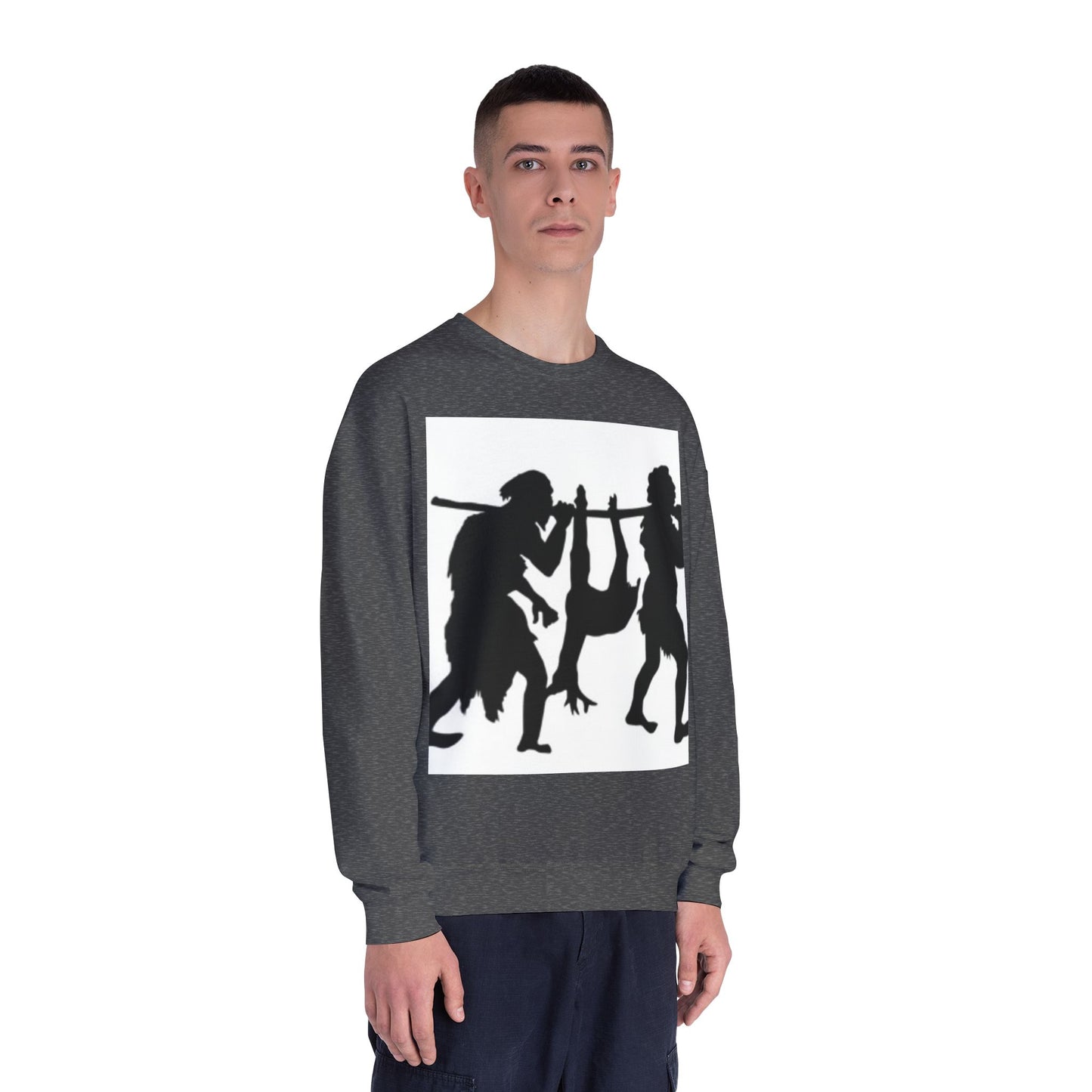 Caveman Humor Unisex Crewneck Sweatshirt - Fun Graphic Design