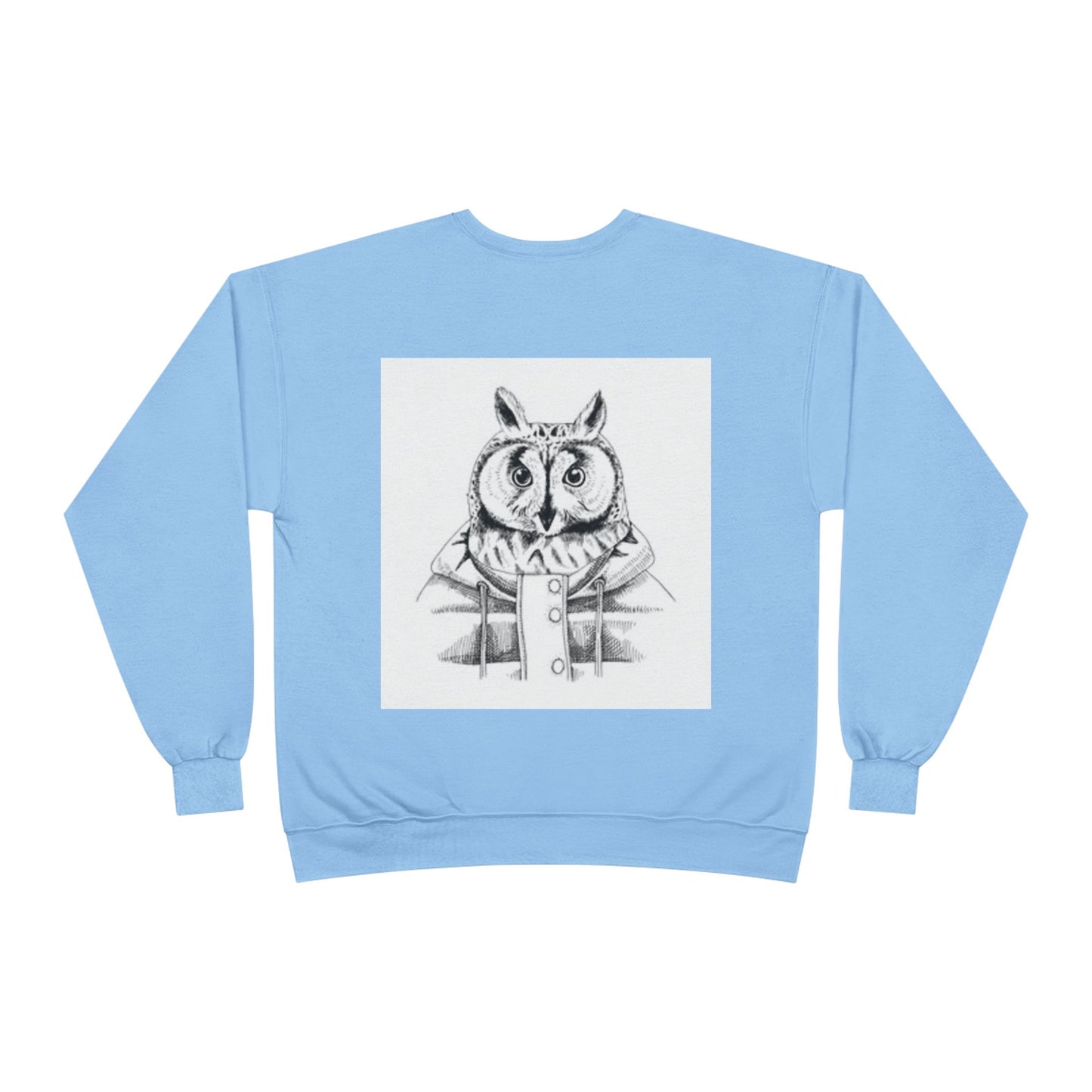 Whimsical Owl Eco-Friendly Crewneck Sweatshirt - Unisex