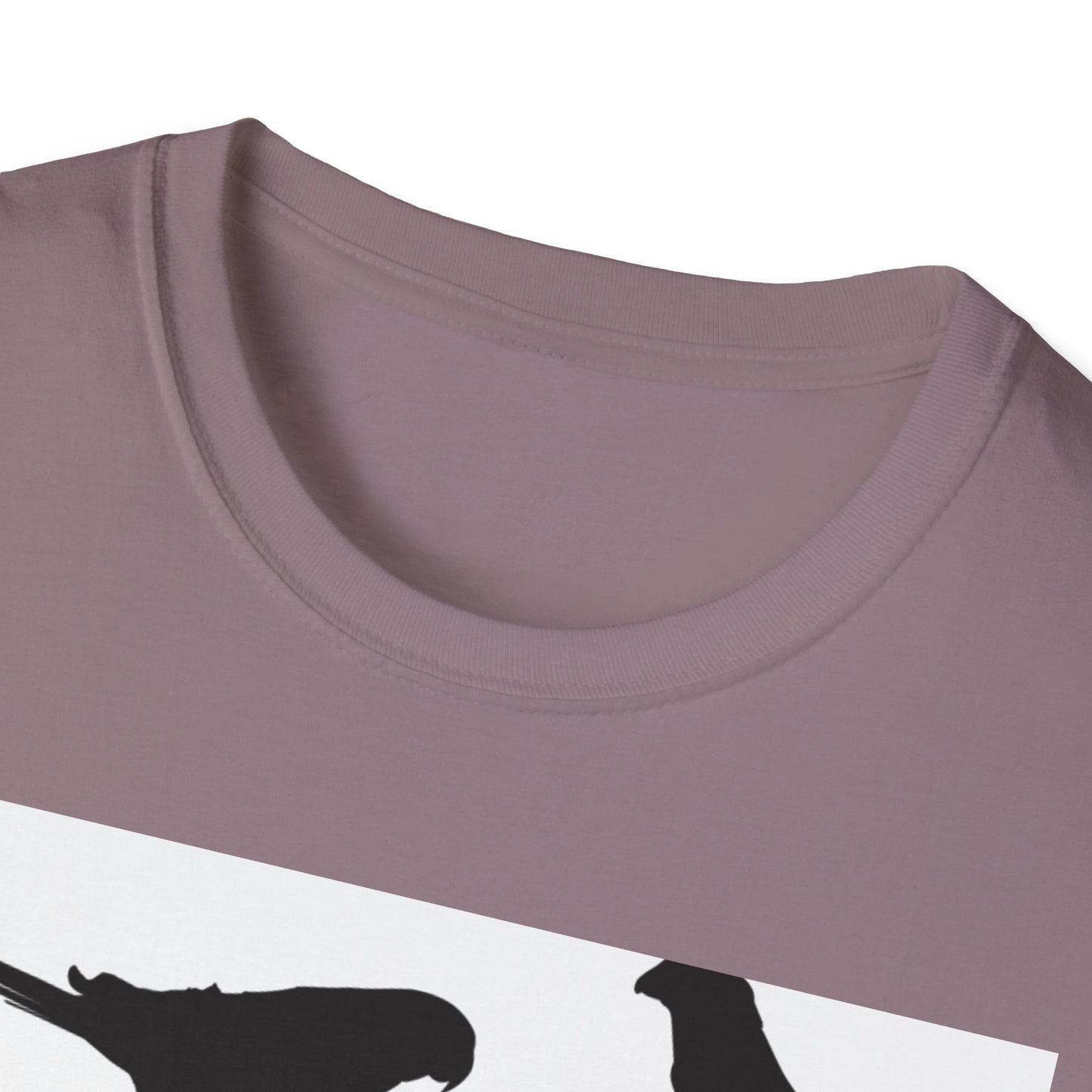 Minimalist Bird Silhouette Unisex Softstyle T-Shirt