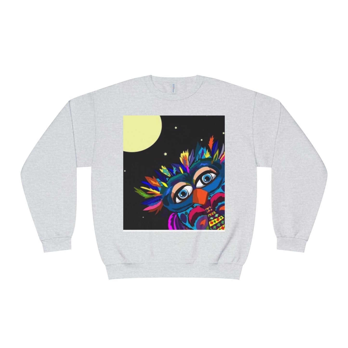 Colorful Night Owl Crewneck Sweatshirt - Unisex NuBlend® Sweatshirt