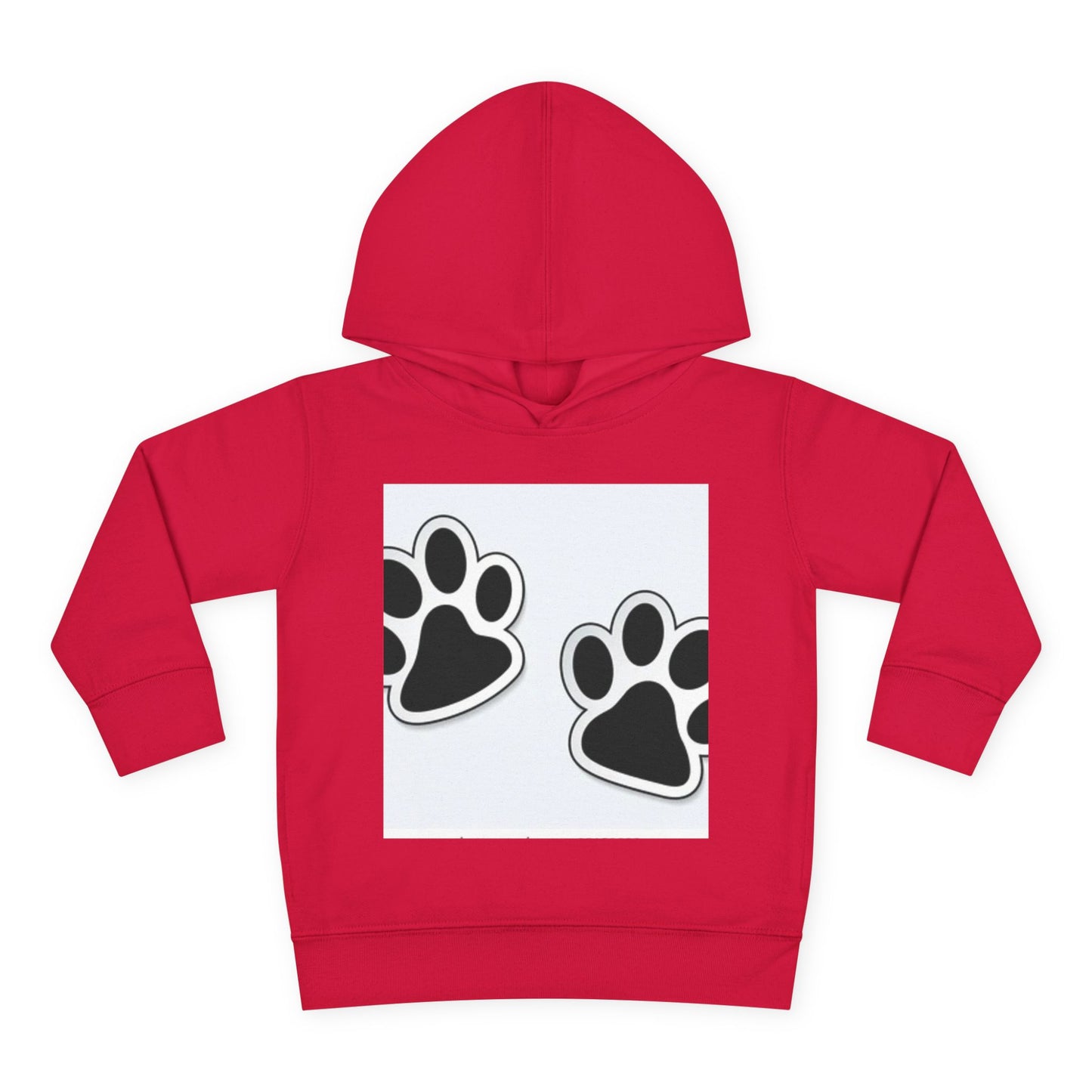 Wildlife Pattern Toddler Pullover Fleece Hoodie - Playful Animal Design for Kids