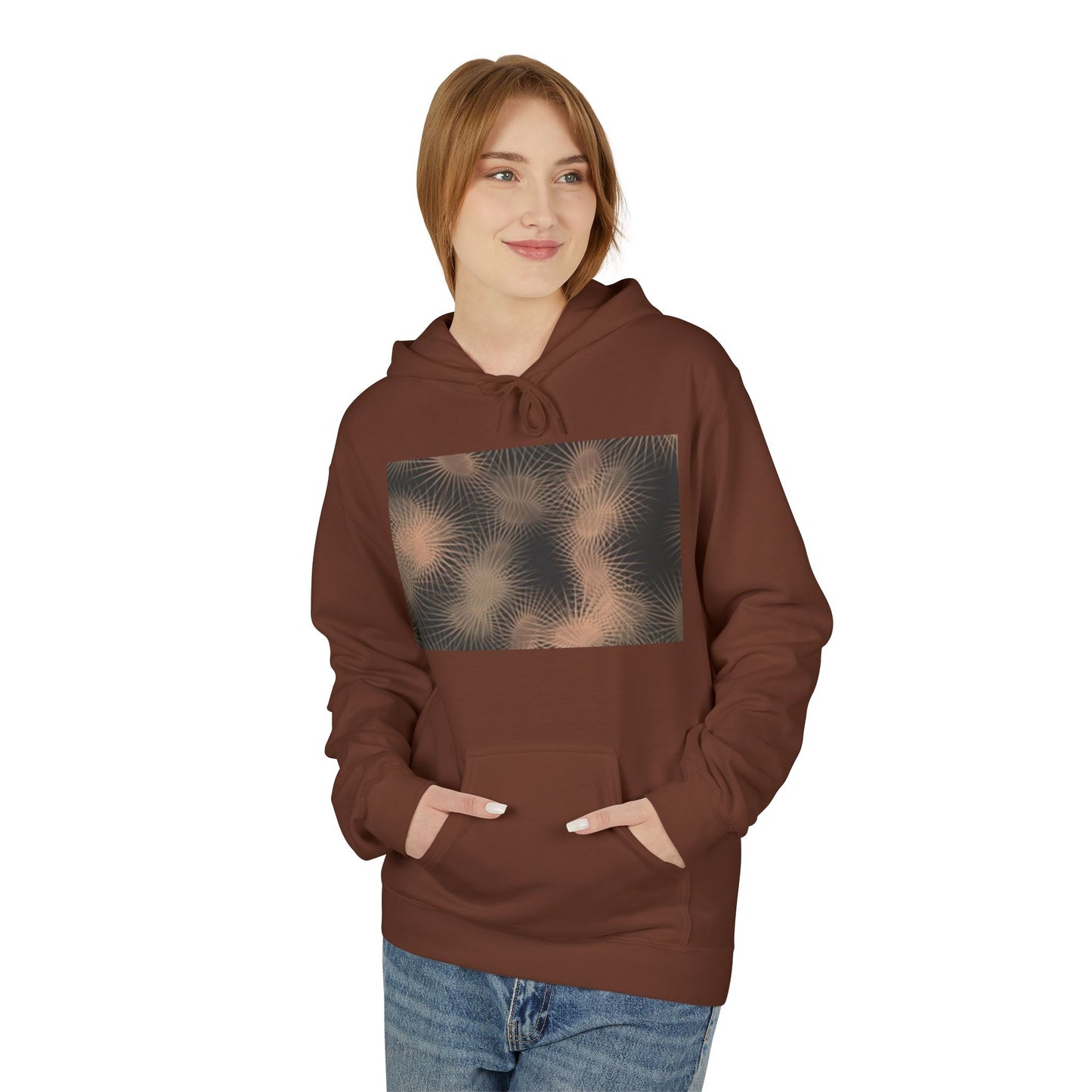 Minimalist Fleece Hoodie with Text Design | Unisex Softstyle