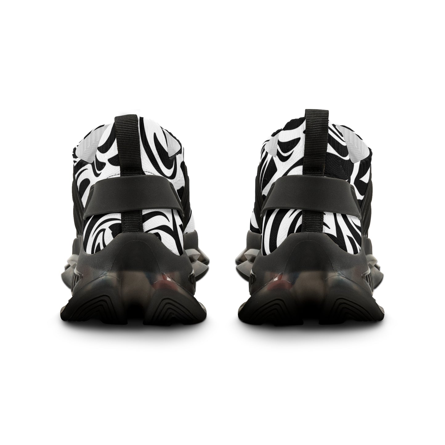 Stylish Zebra Print Men's Mesh Sneakers - Trendy Athletic Footwear for Everyday Wear