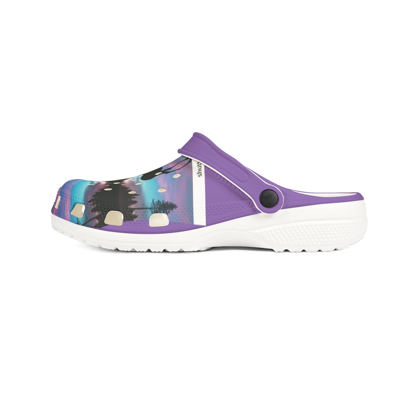 Colorful EVA Foam Rubber Clogs with Nature Design