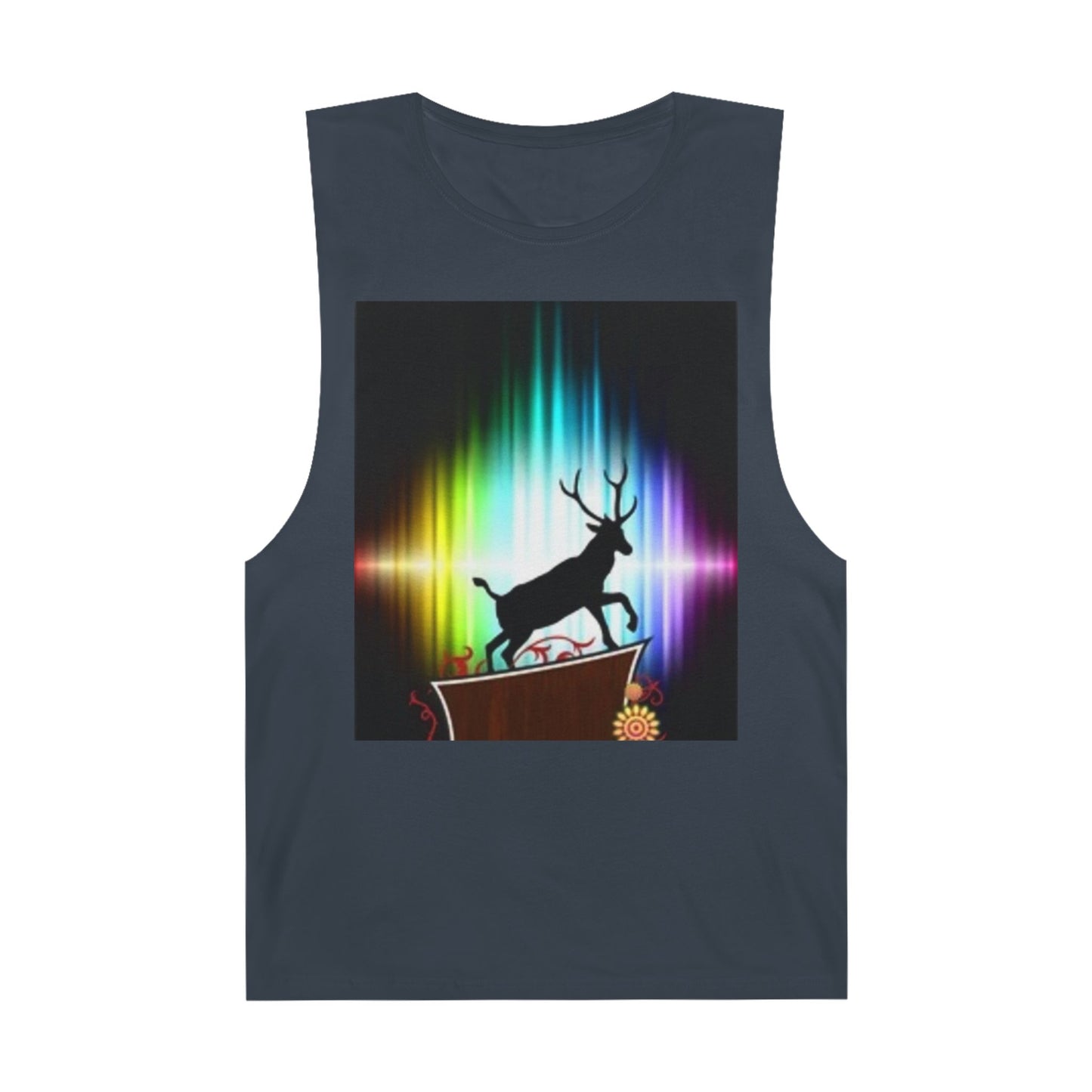 Unisex Artistic Spiderweb & Eagle Tank Top - Unique Graphic Sleeveless Tee for Nature Lovers
