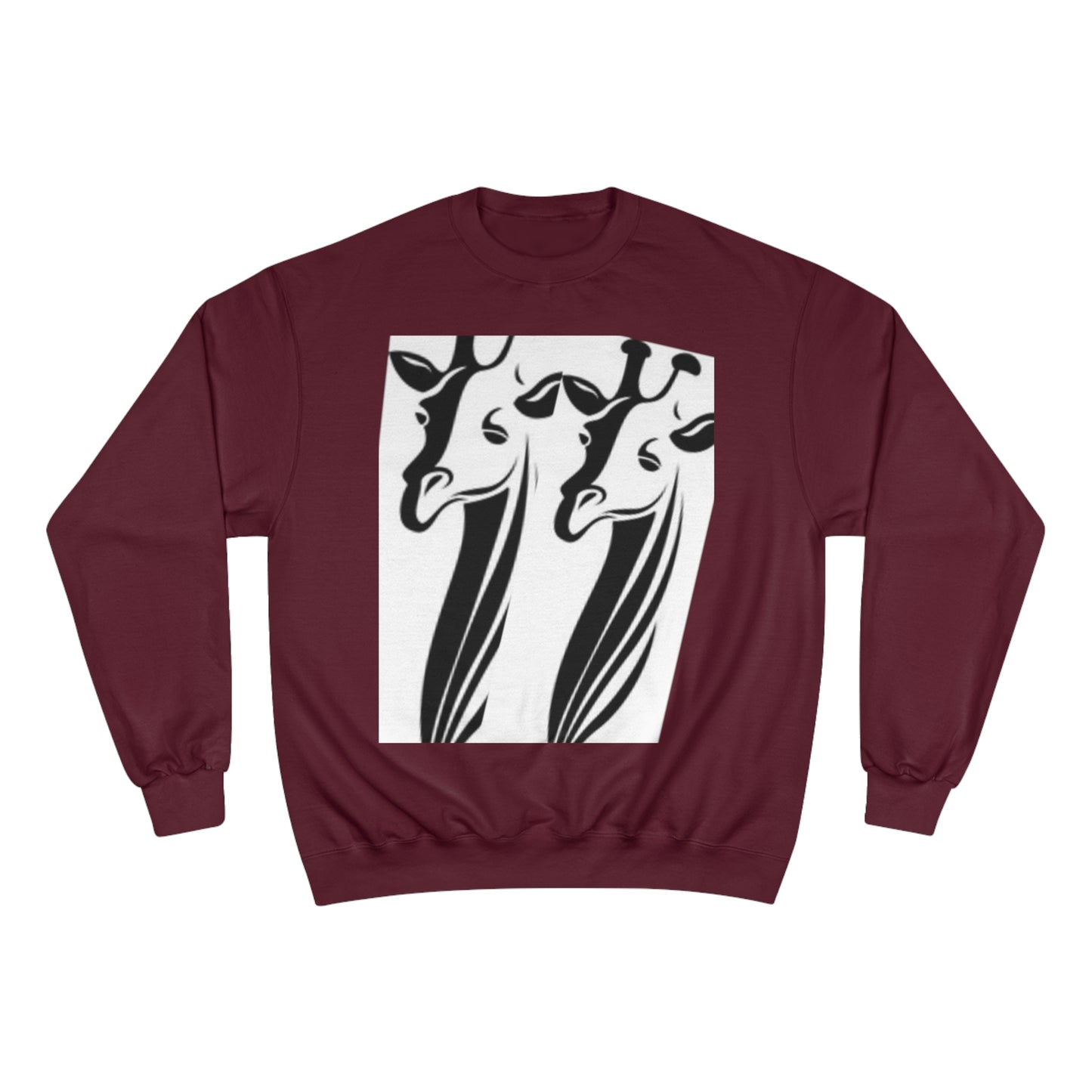 Giraffe Lovers Champion Sweatshirt - Cozy Wildlife Apparel